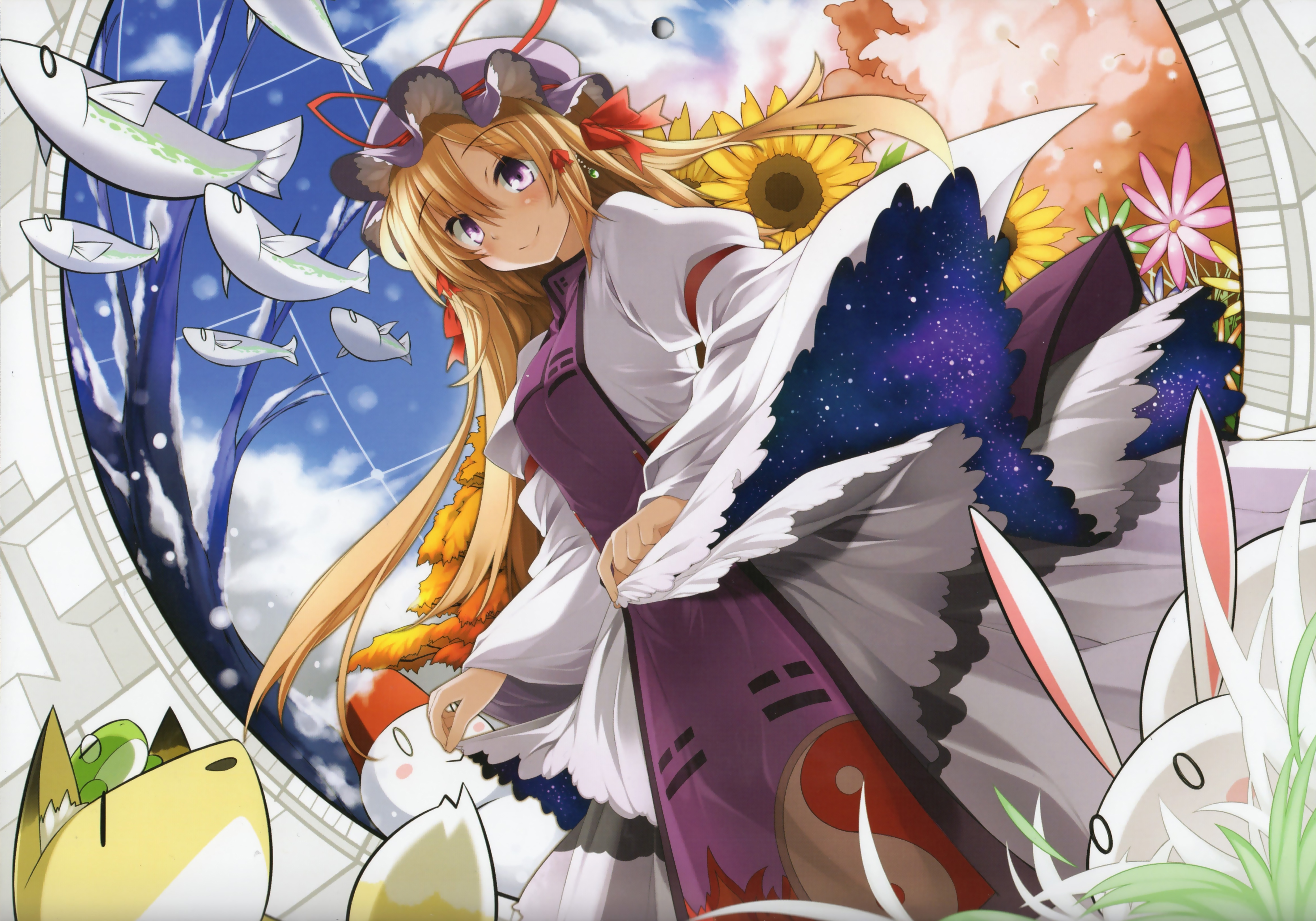 Laden Sie das Animes, Tuhu, Yukari Yakumo-Bild kostenlos auf Ihren PC-Desktop herunter