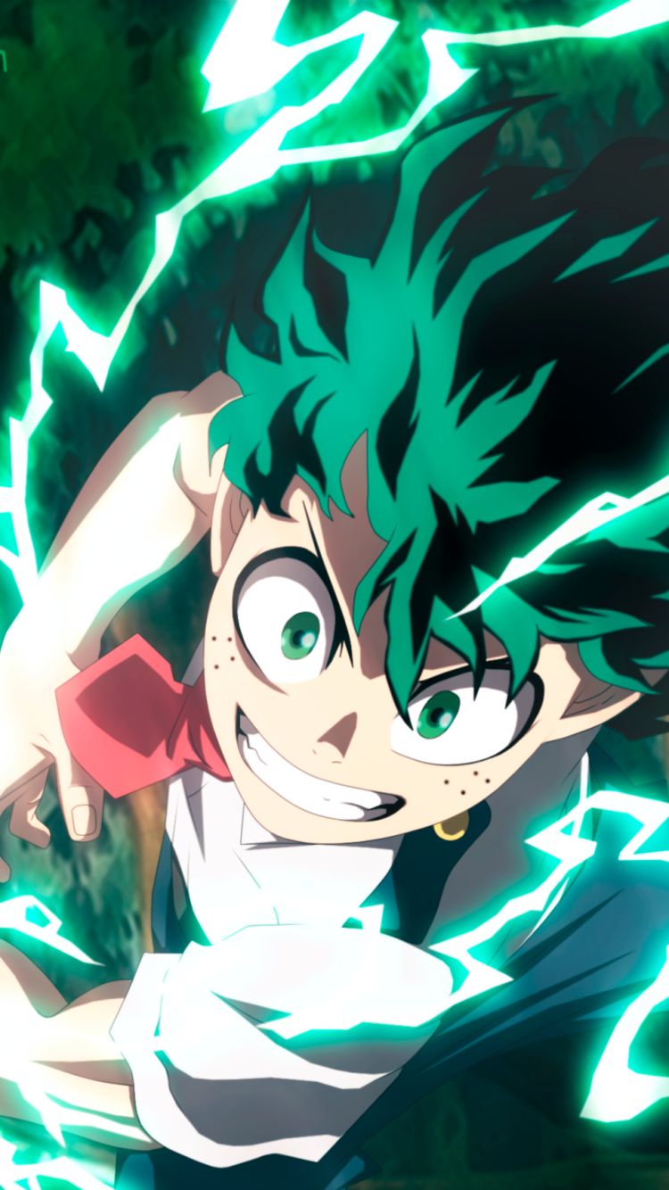 Handy-Wallpaper Animes, Izuku Midoriya, Boku No Hero Academia kostenlos herunterladen.