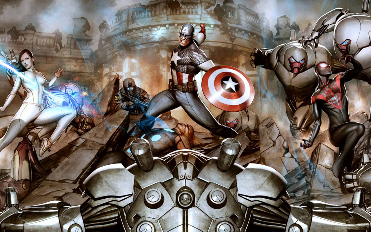 Baixe gratuitamente a imagem Homem Aranha, Capitão América, História Em Quadrinhos, O Supremo na área de trabalho do seu PC