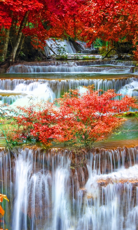 Handy-Wallpaper Herbst, Wasserfälle, Wasserfall, Erde/natur kostenlos herunterladen.