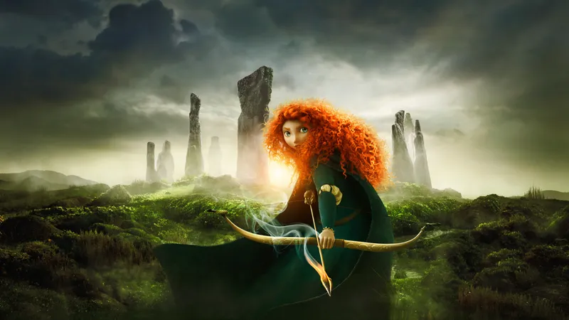 Merida's R Movie Desktop wallpaper: Brave, Merida (Brave), Movie, Pixar 4K free download ...