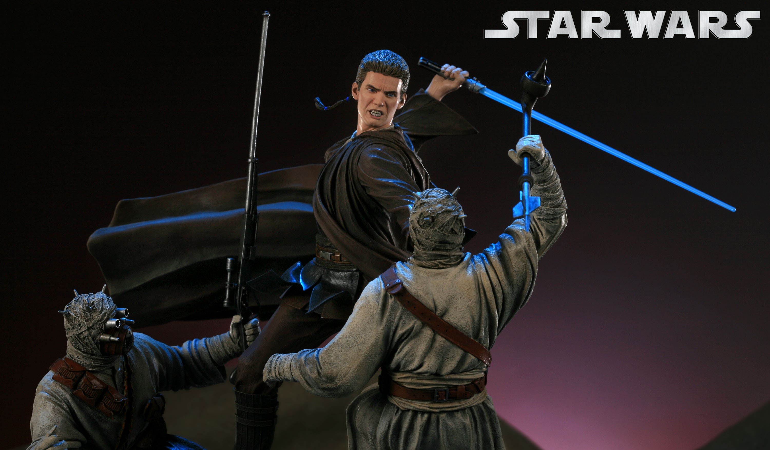 Laden Sie das Anakin Skywalker, Figur, Filme, Krieg Der Sterne, Star Wars: Episode Ii Angriff Der Klonkrieger, Tusken Räuber-Bild kostenlos auf Ihren PC-Desktop herunter