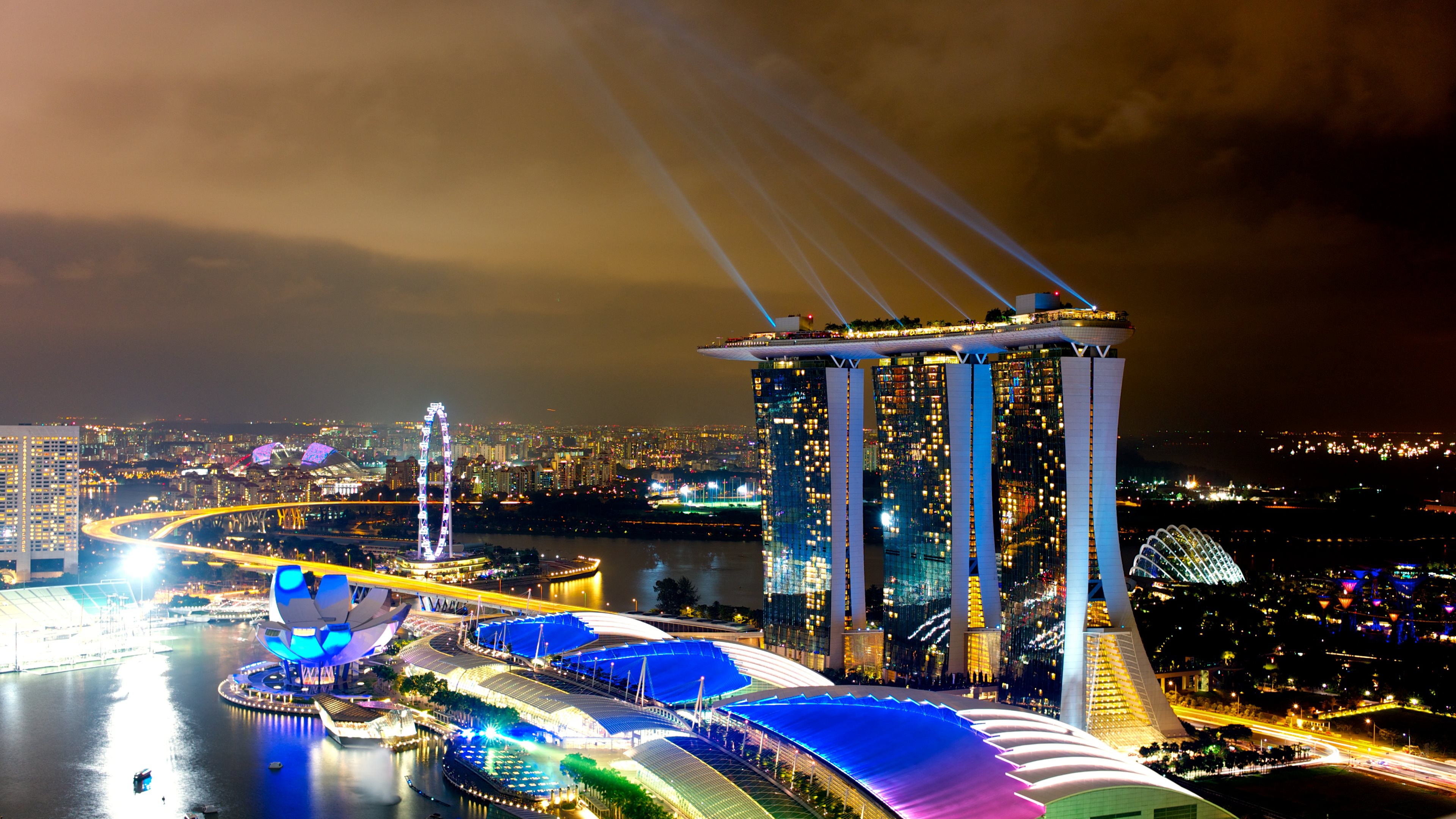 659026 Hintergrundbild herunterladen menschengemacht, marina bay sands, singapur - Bildschirmschoner und Bilder kostenlos