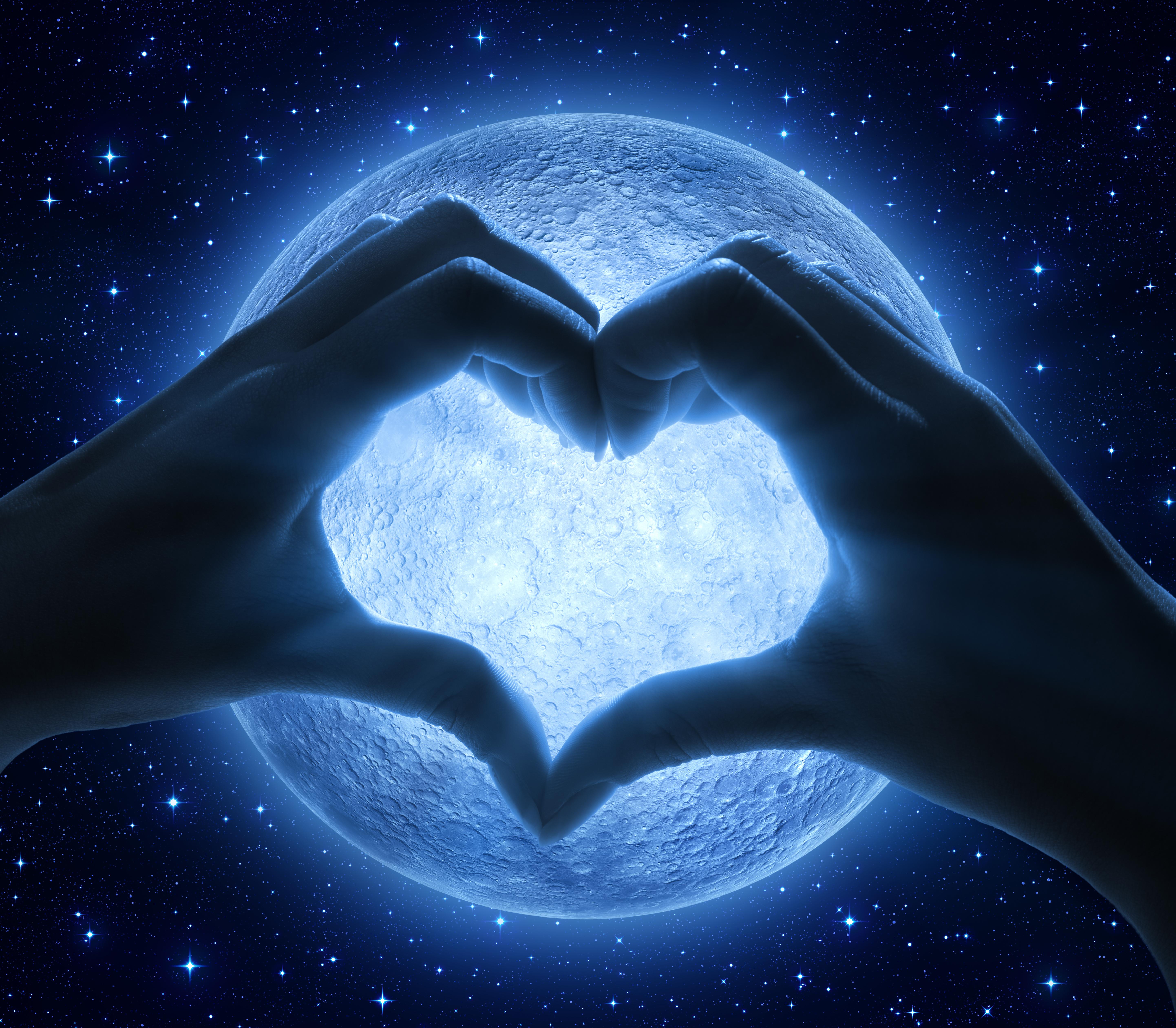 Free download wallpaper Valentine's Day, Sky, Stars, Night, Moon, Love, Hand, Holiday on your PC desktop