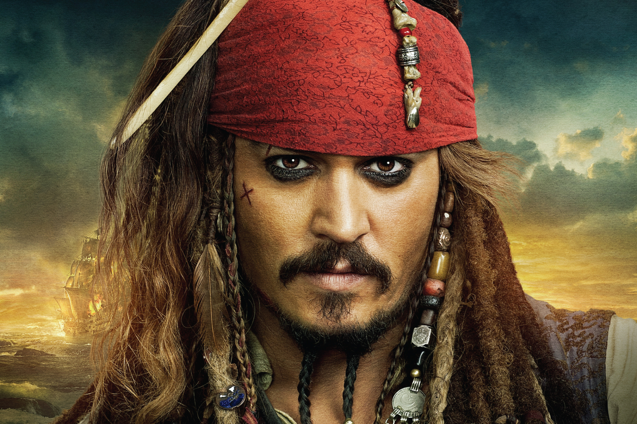 Laden Sie das Fluch Der Karibik, Johnny Depp, Filme, Jack Sparrow, Piraten Der Karibik, Irates Of The Caribbean Fremde Gezeiten-Bild kostenlos auf Ihren PC-Desktop herunter