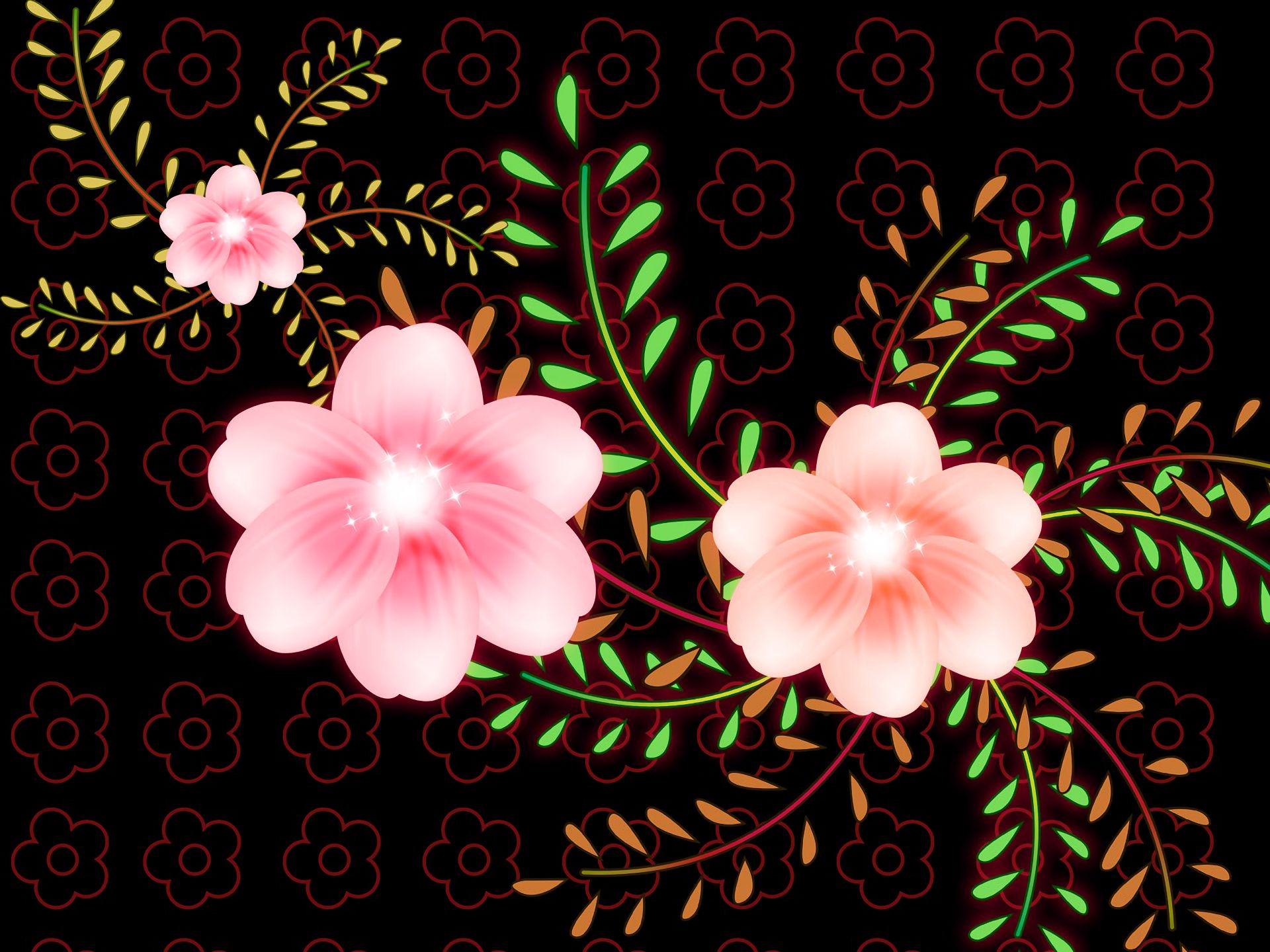 Free download wallpaper Flowers, Flower, Leaf, Artistic, Pink Flower on your PC desktop