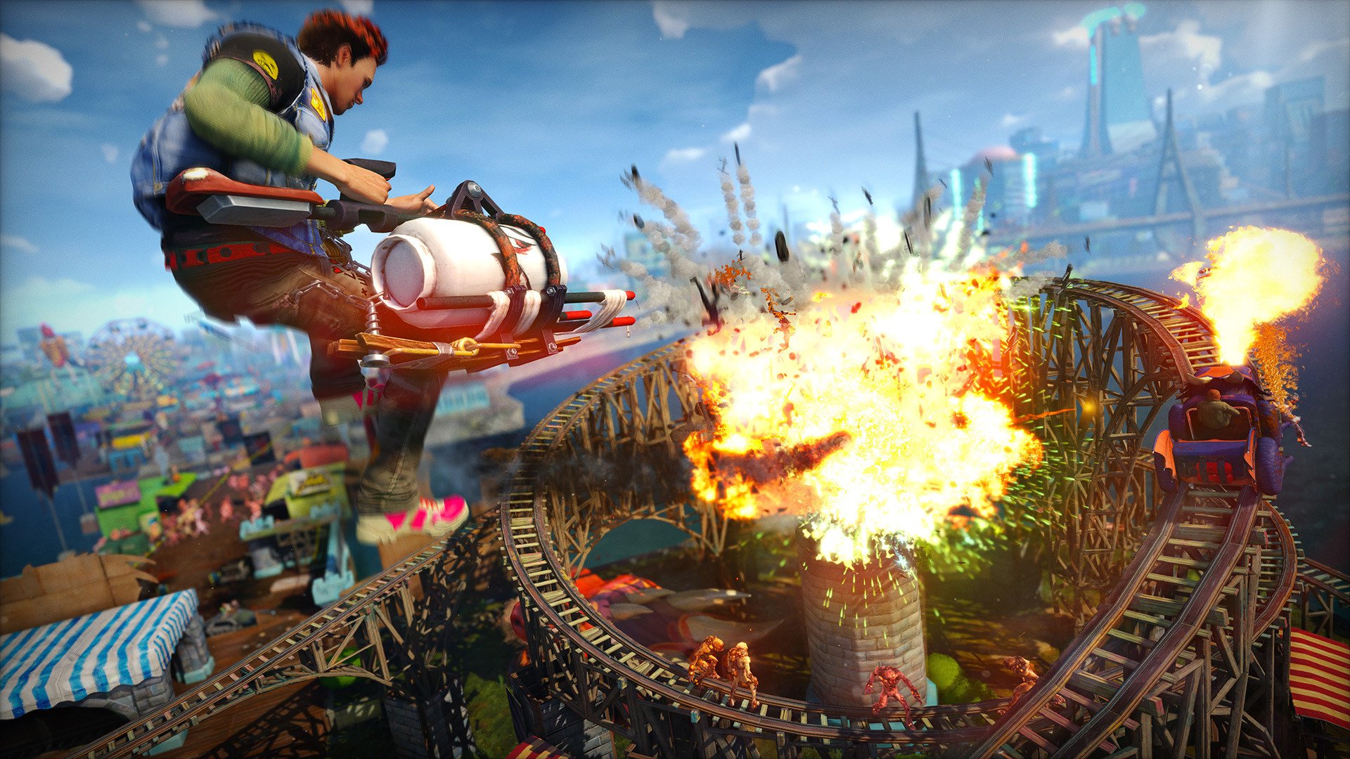 video game, sunset overdrive