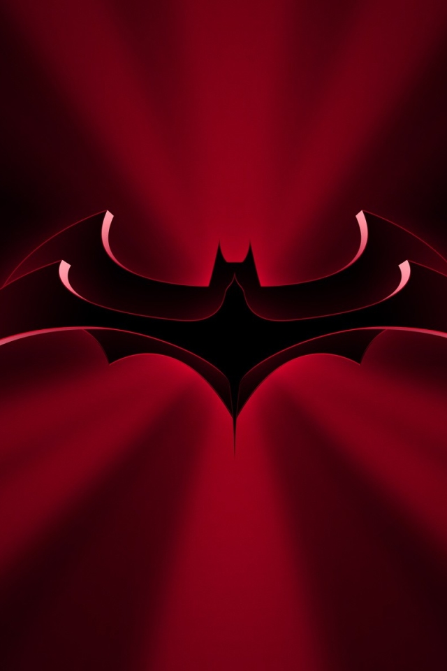 Скачать картинку Красный, Комиксы, Бэтмен, Логотип Бэтмена, Комиксы Dc в телефон бесплатно.