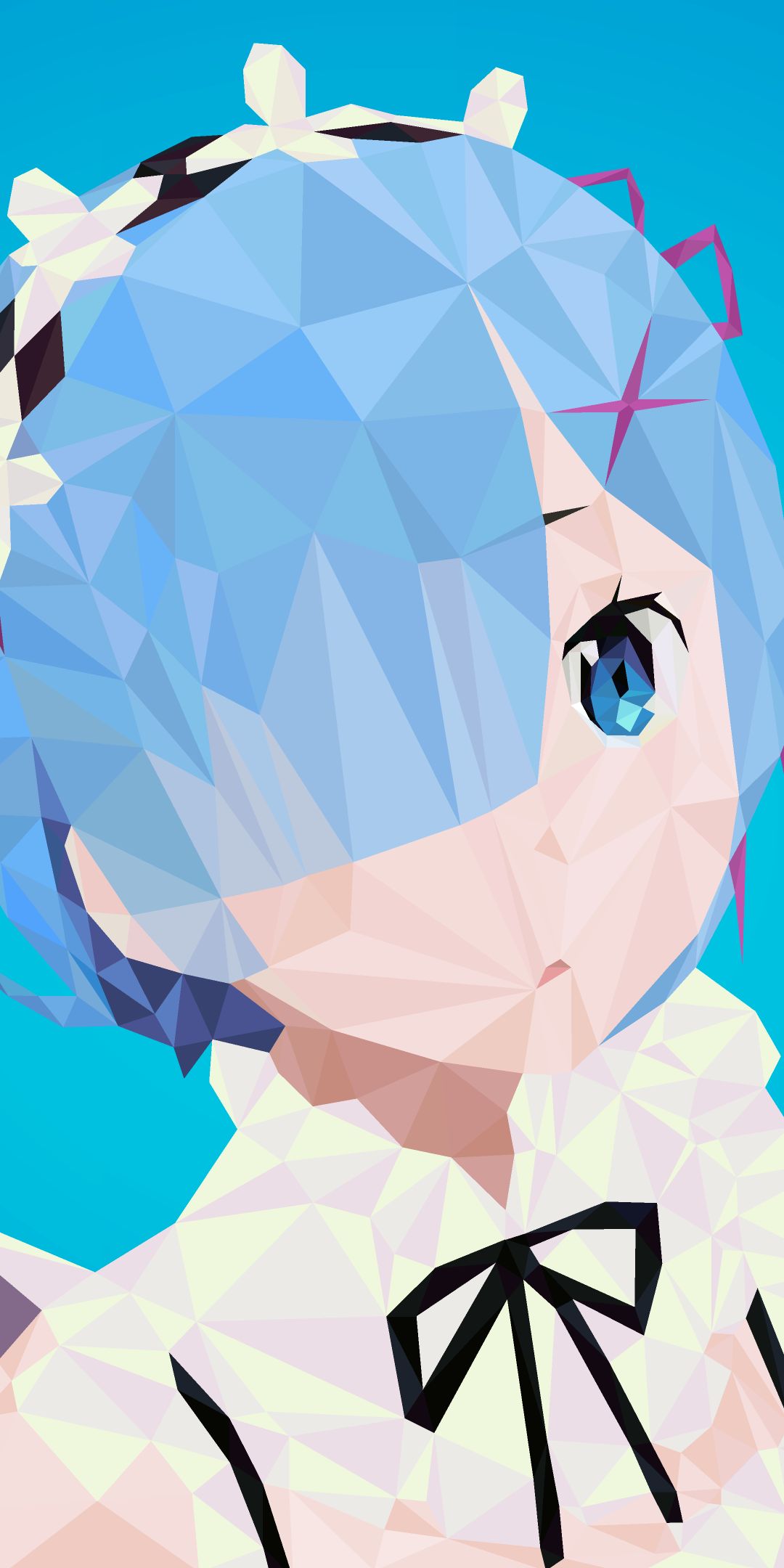 Descarga gratuita de fondo de pantalla para móvil de Venda, Ojos Azules, Animado, Pelo Azul, Re:zero Comenzando La Vida En Otro Mundo, Rem (Re: Cero).