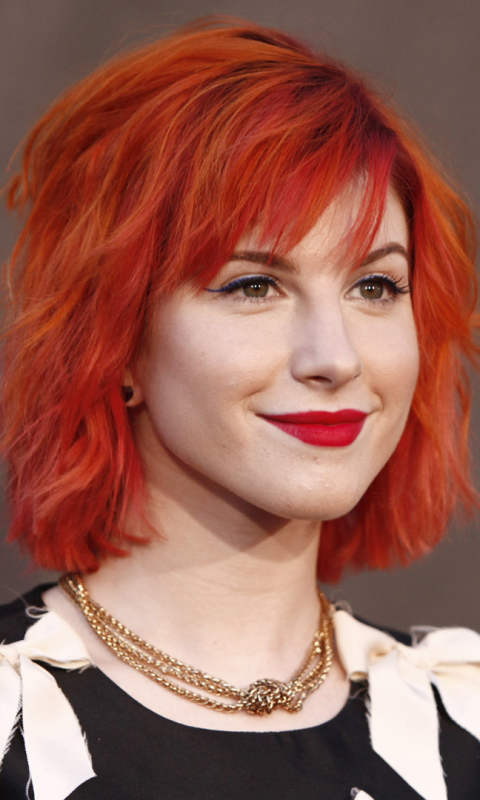 Download mobile wallpaper Music, Singer, American, Hayley Williams, Red Hair, Lipstick for free.