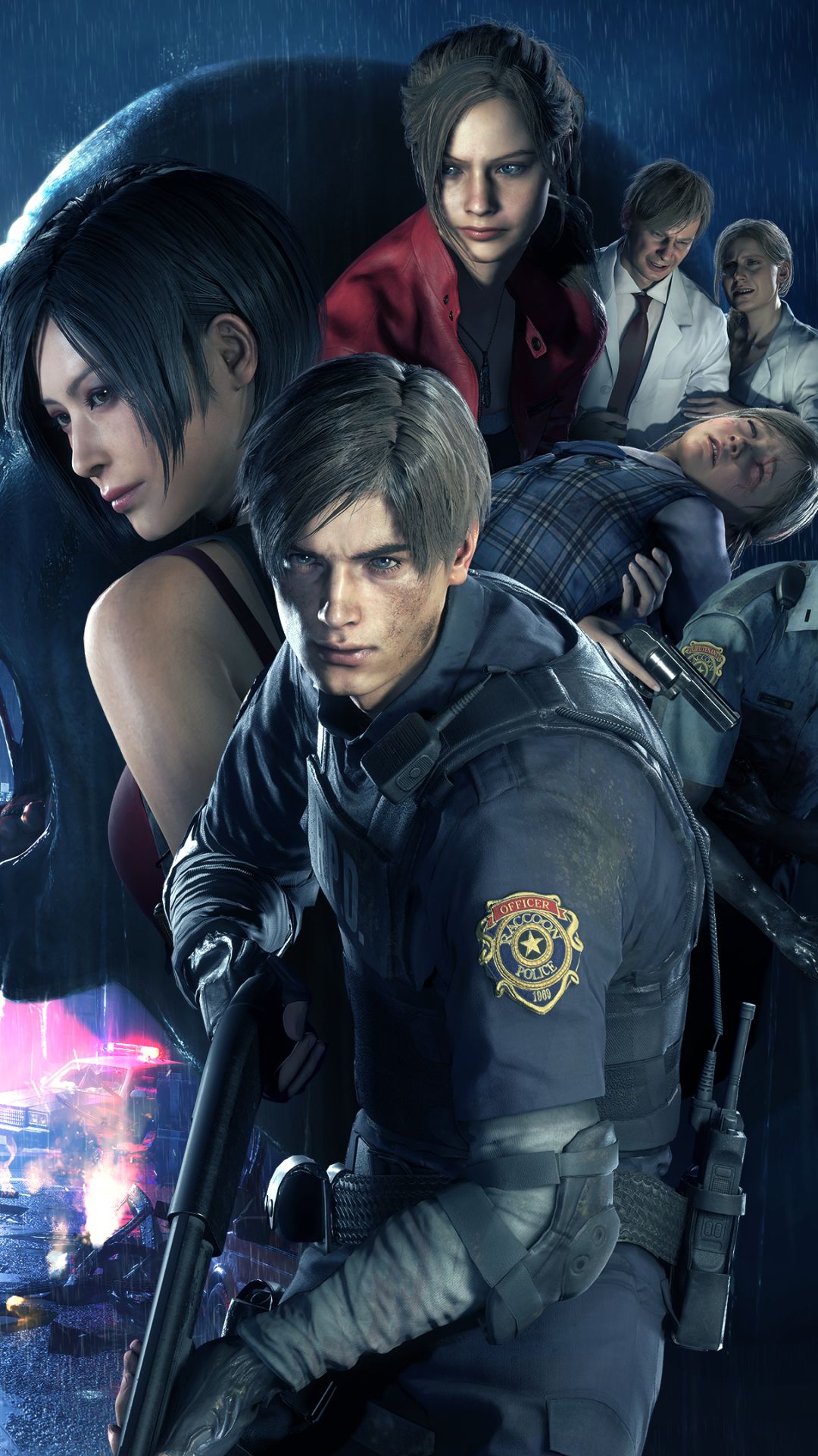 Handy-Wallpaper Resident Evil, Computerspiele, Leon S Kennedy, Claire Rotfeld, Ada Wong, Resident Evil 2 (2019) kostenlos herunterladen.