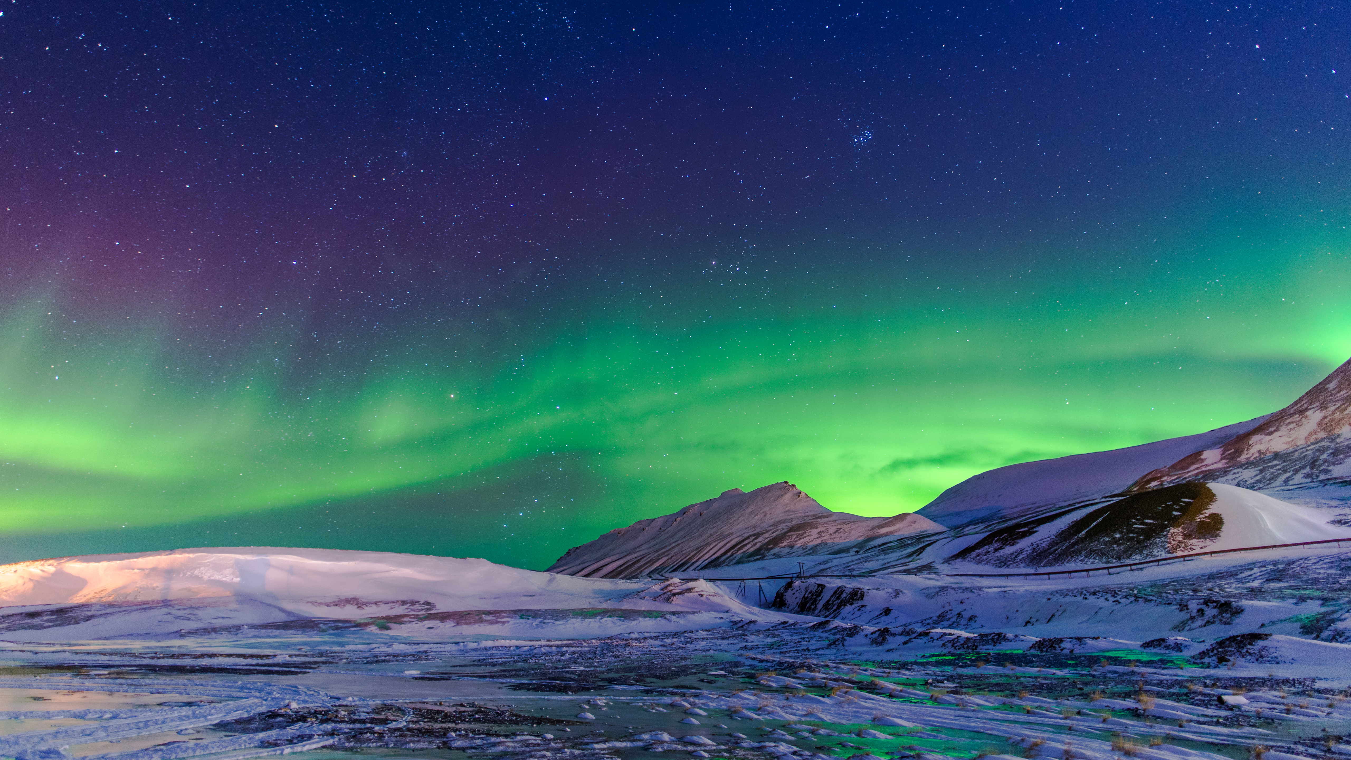946107 descargar imagen aurora boreal, cielo, invierno, tierra/naturaleza, naturaleza, nieve, estrellas: fondos de pantalla y protectores de pantalla gratis