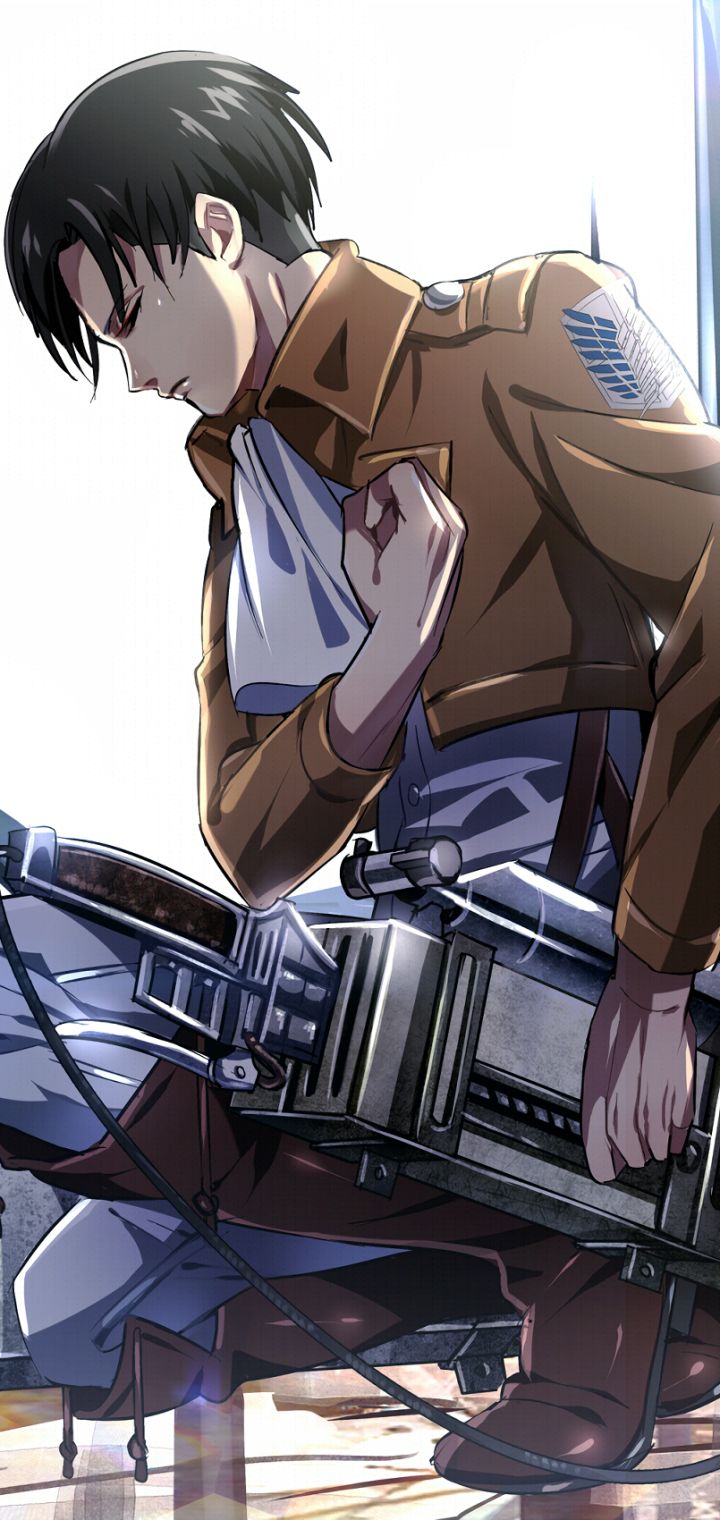 Handy-Wallpaper Animes, Shingeki Kein Kyojin, Attack On Titan, Levi Ackermann kostenlos herunterladen.