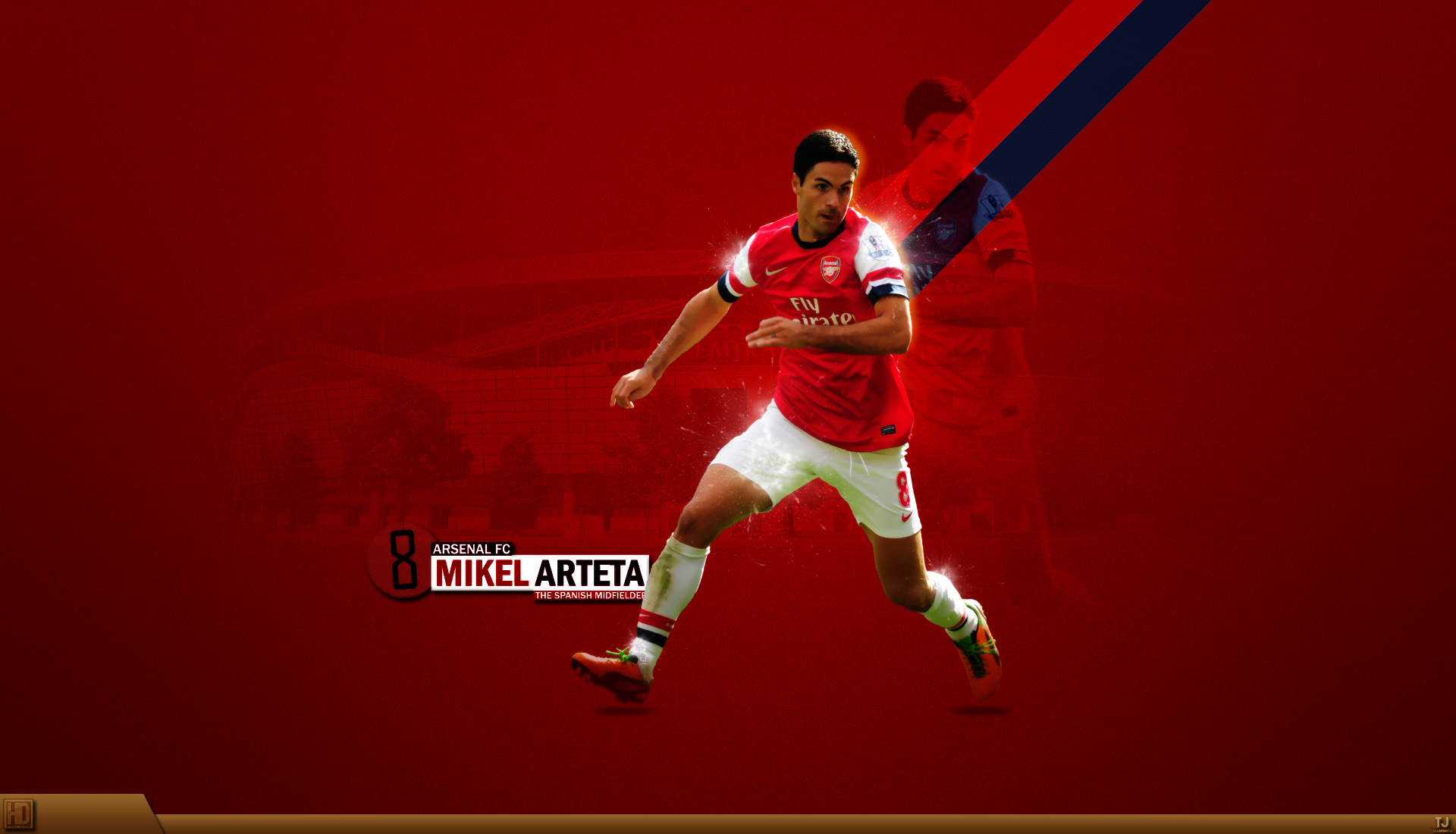 Free download wallpaper Sports, Soccer, Arsenal F C, Mikel Arteta on your PC desktop
