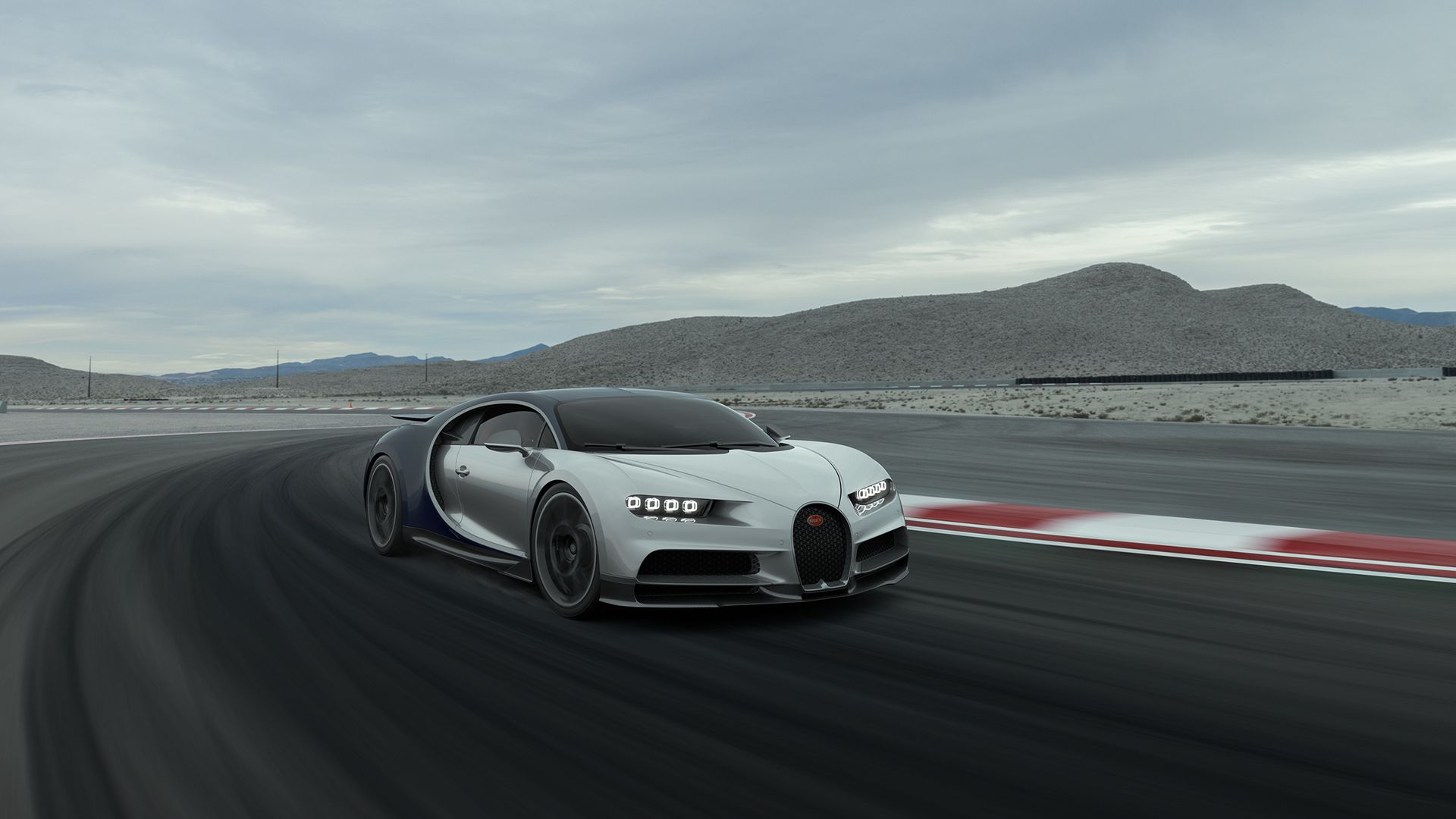 Laden Sie das Auto, Bugatti, Supersportwagen, Fahrzeug, Bugatti Chiron, Fahrzeuge, Silbernes Auto-Bild kostenlos auf Ihren PC-Desktop herunter