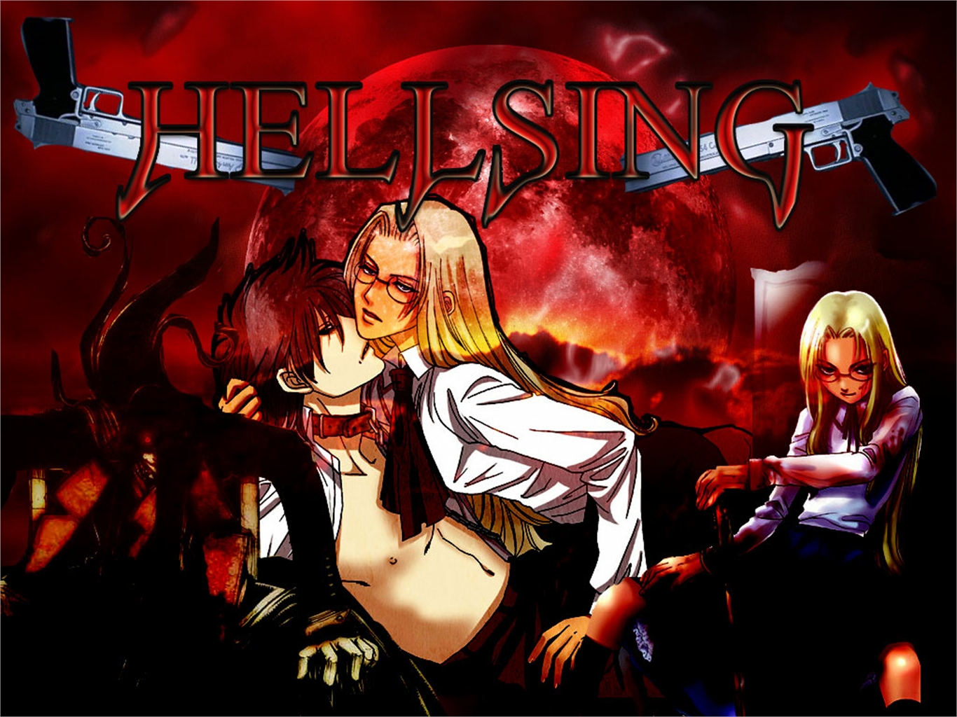 Phone wallpaper: Anime, <b>Hellsing</b> free download #703120.