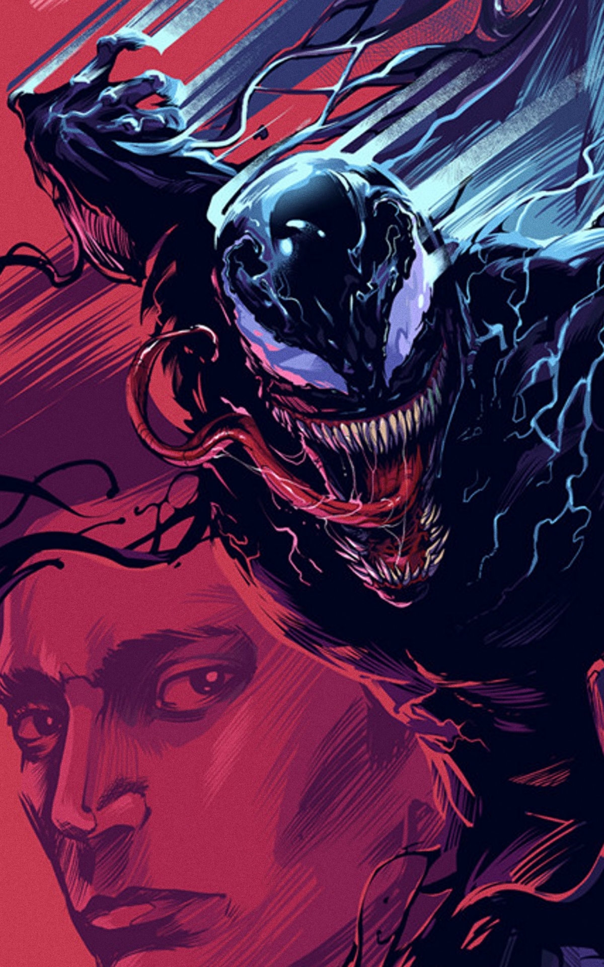 Download mobile wallpaper Monster, Venom, Movie, Antihero, Eddie Brock, Symbiote for free.