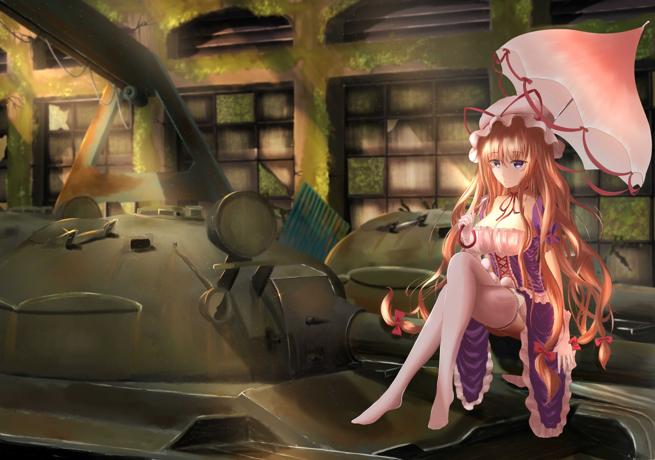 Desktop HD wallpaper: Anime, <b>Touhou</b>, Yukari Yakumo free download background...