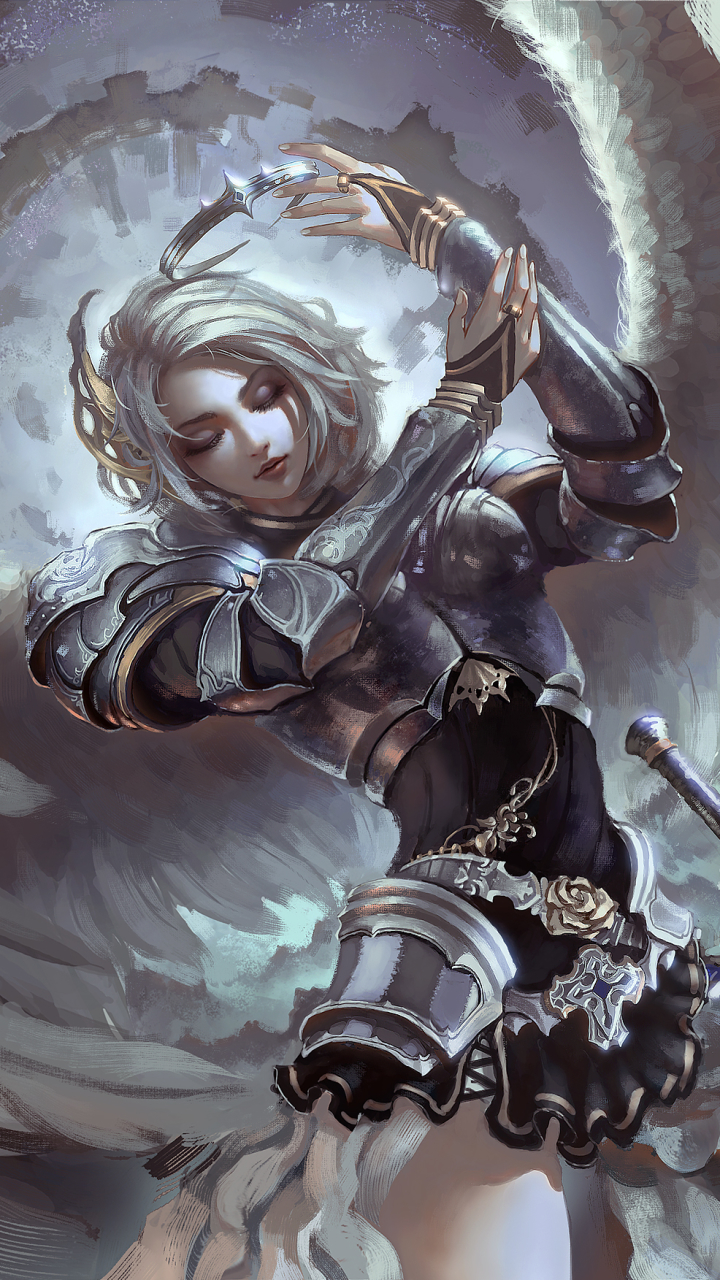 Download mobile wallpaper Fantasy, Angel Warrior for free.