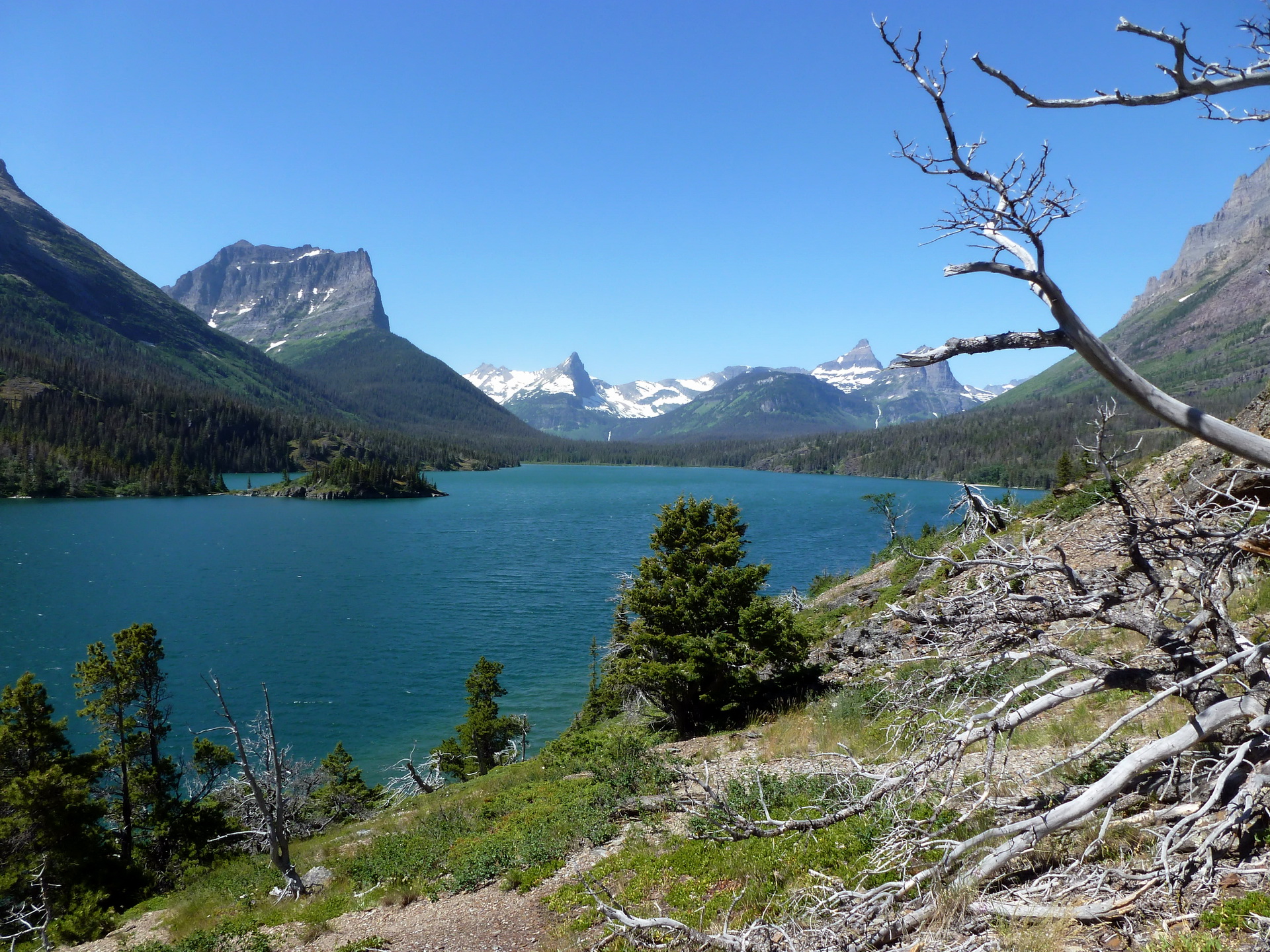 PCデスクトップに風景, 湖, 山, 地球画像を無料でダウンロード