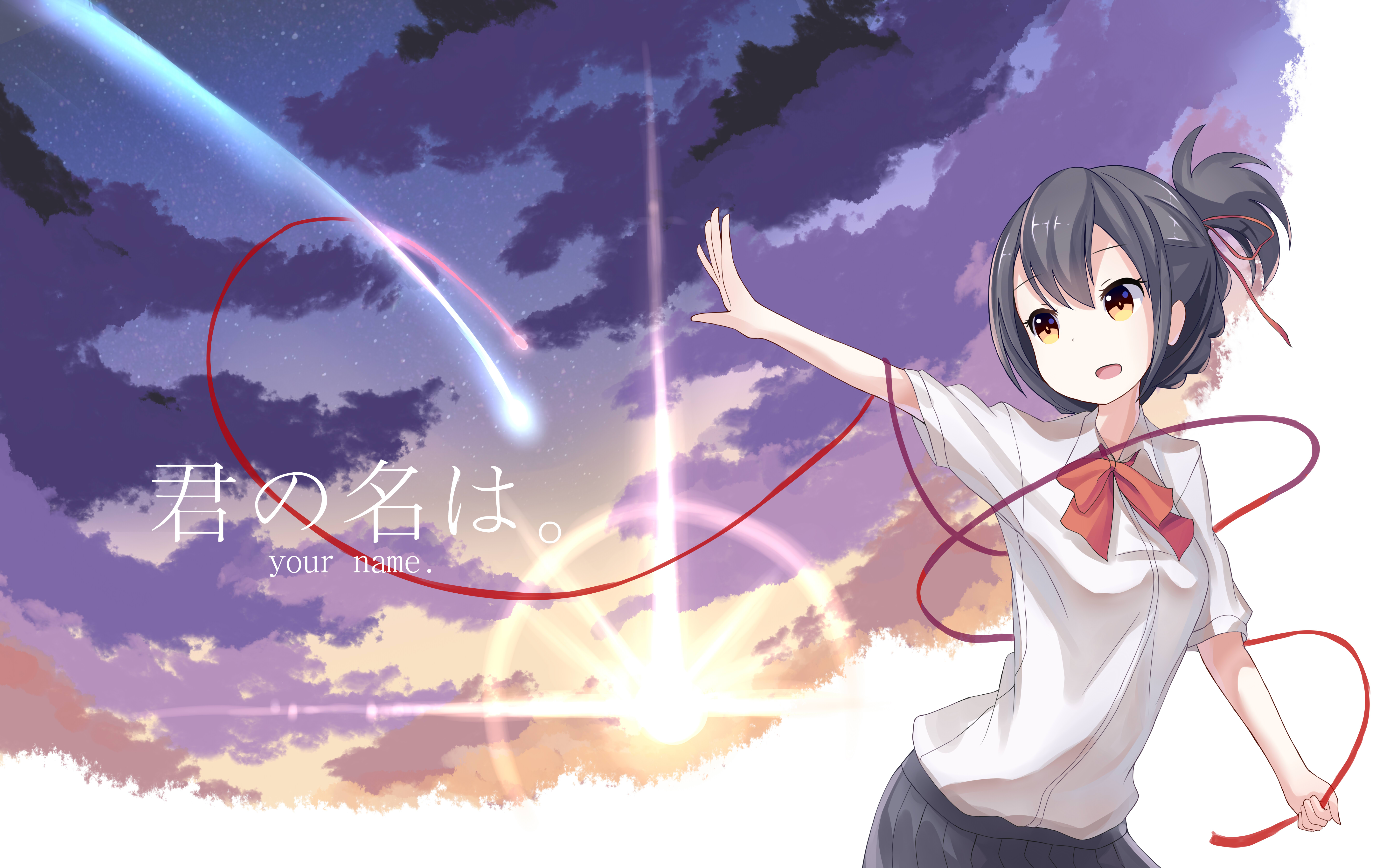 Descarga gratuita de fondo de pantalla para móvil de Animado, Kimi No Na Wa, Mitsuha Miyamizu.