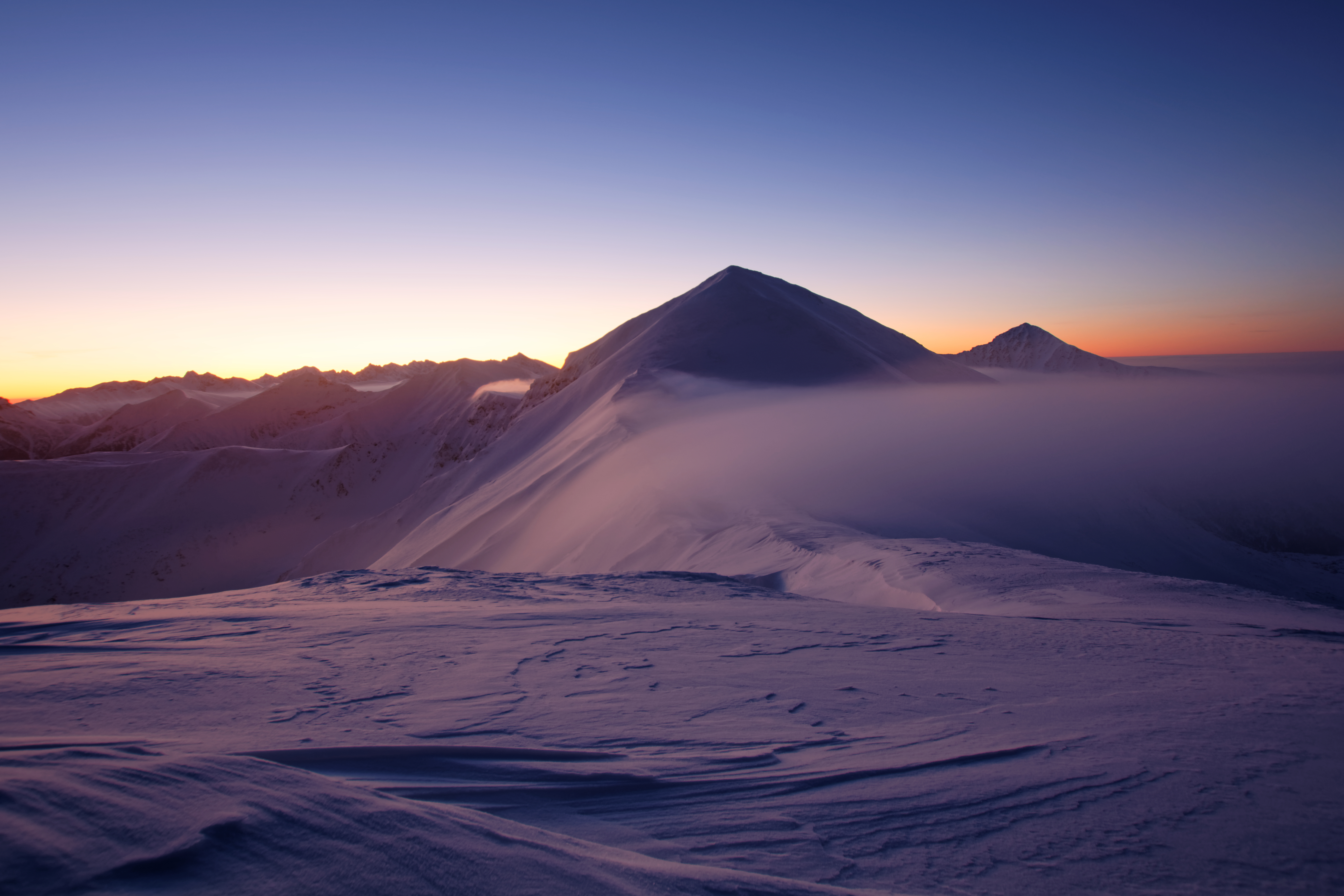 Free download wallpaper Sunset, Mountain, Top, Nature, Desert, Vertex, Sand on your PC desktop
