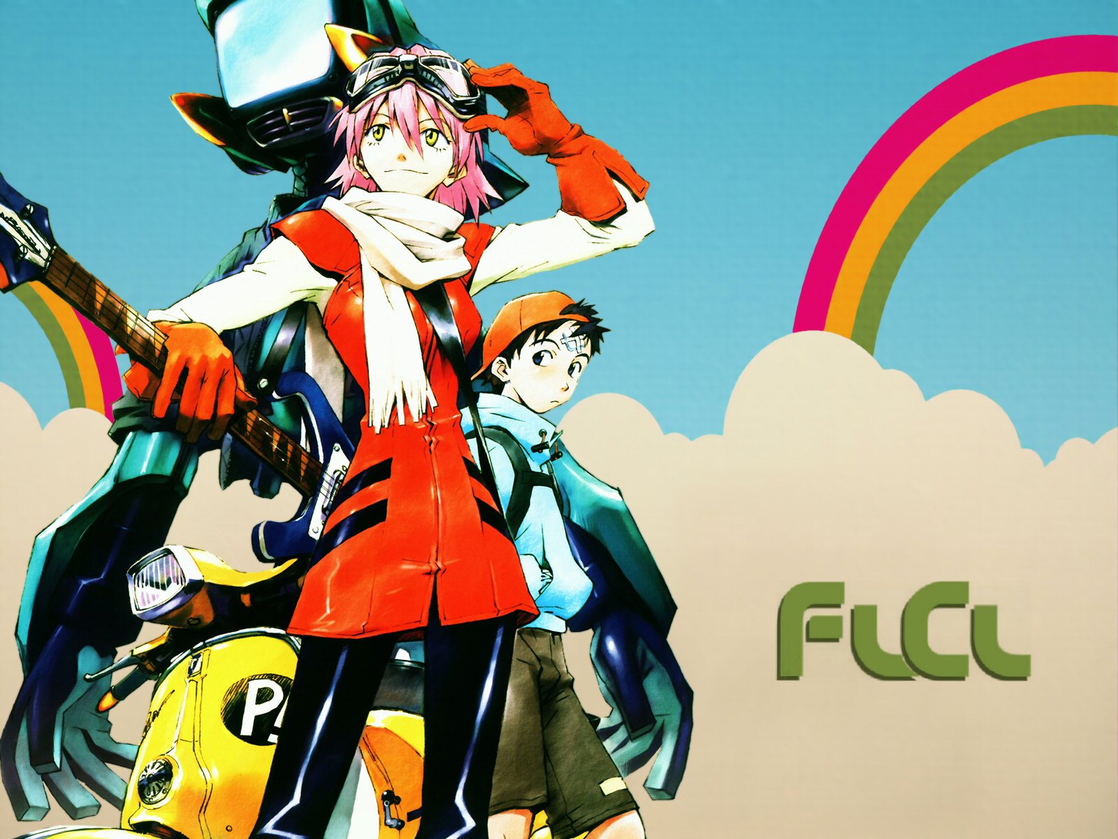 Handy-Wallpaper Animes, Flcl kostenlos herunterladen.