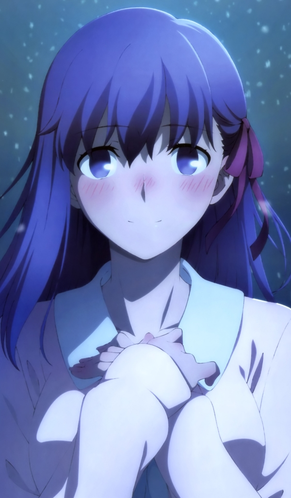 Download mobile wallpaper Anime, Blush, Purple Eyes, Purple Hair, Sakura Matou, Fate/stay Night Movie: Heaven's Feel, Fate Series for free.