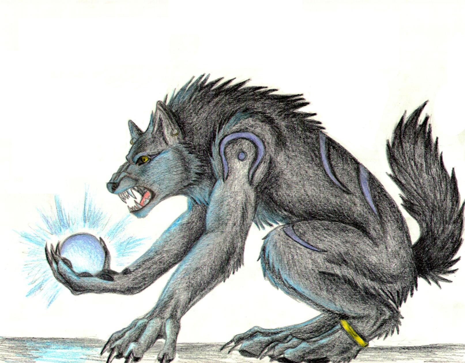 Download mobile wallpaper Werewolf, Dark for free.