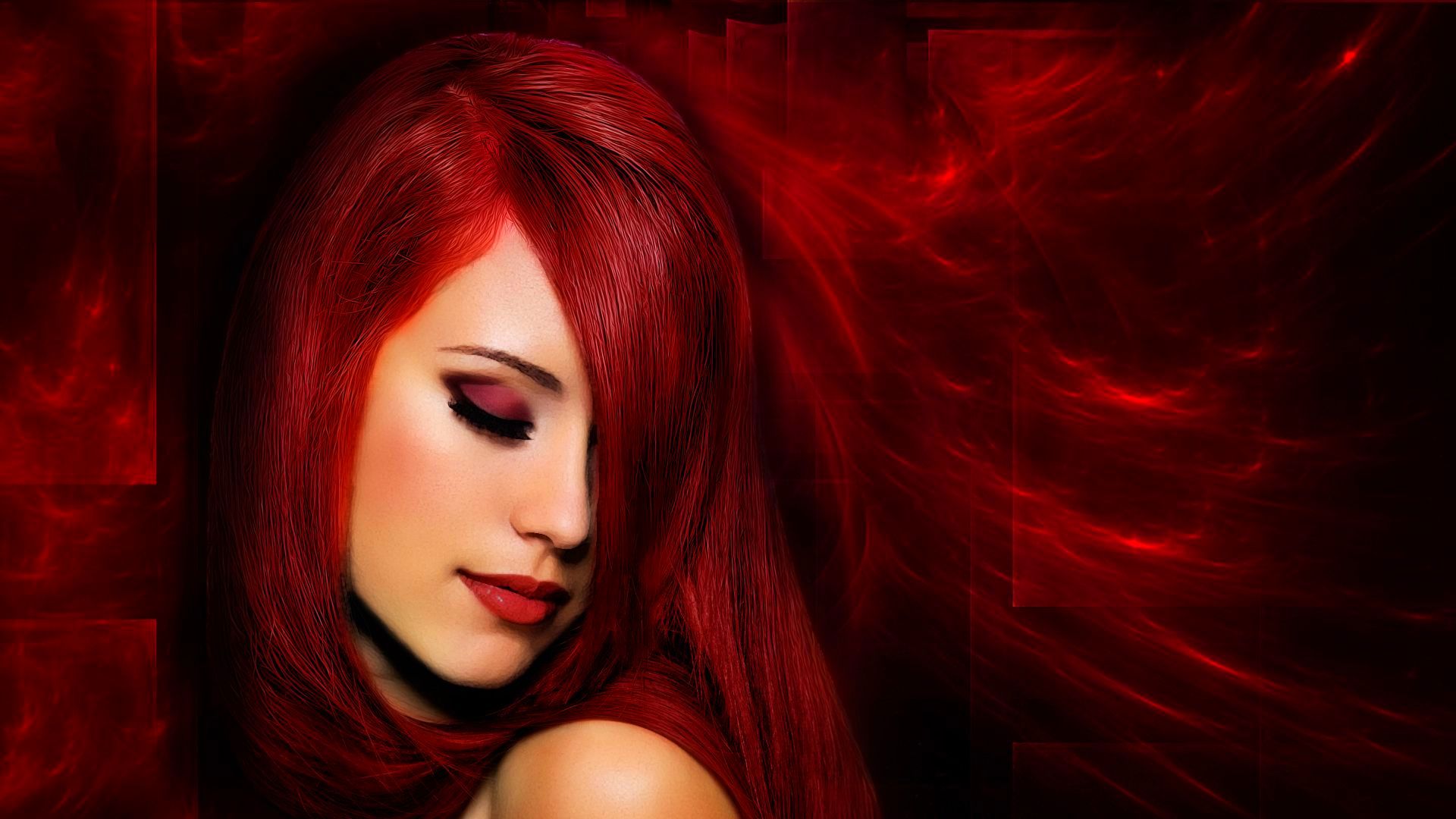Laden Sie das Fantasie, Frauen, Rote Haare-Bild kostenlos auf Ihren PC-Desktop herunter