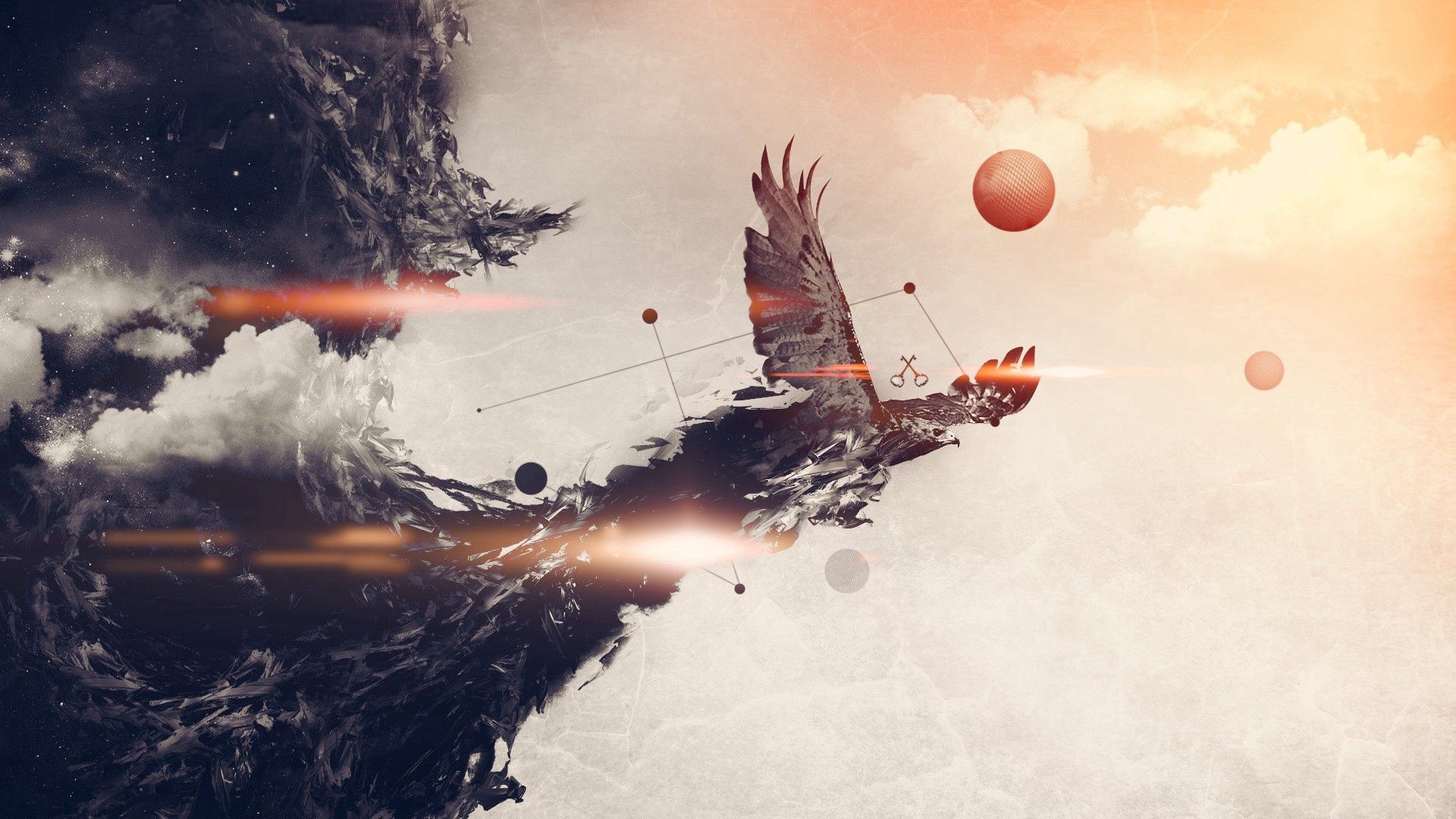 Free download wallpaper Abstract, Flight, Wings, Paint, Picture, Drawing on your PC desktop