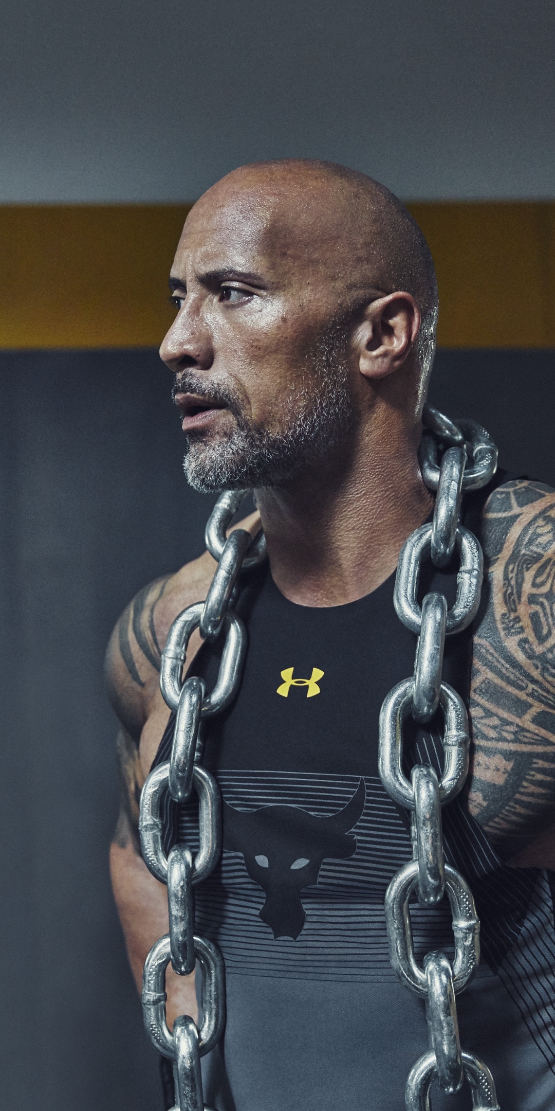 Download mobile wallpaper Dwayne Johnson, Tattoo, American, Celebrity, Actor for free.