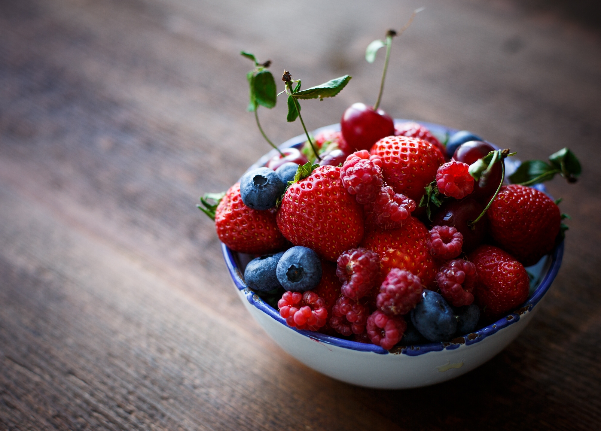 raspberry, berries, food, plate 1080p