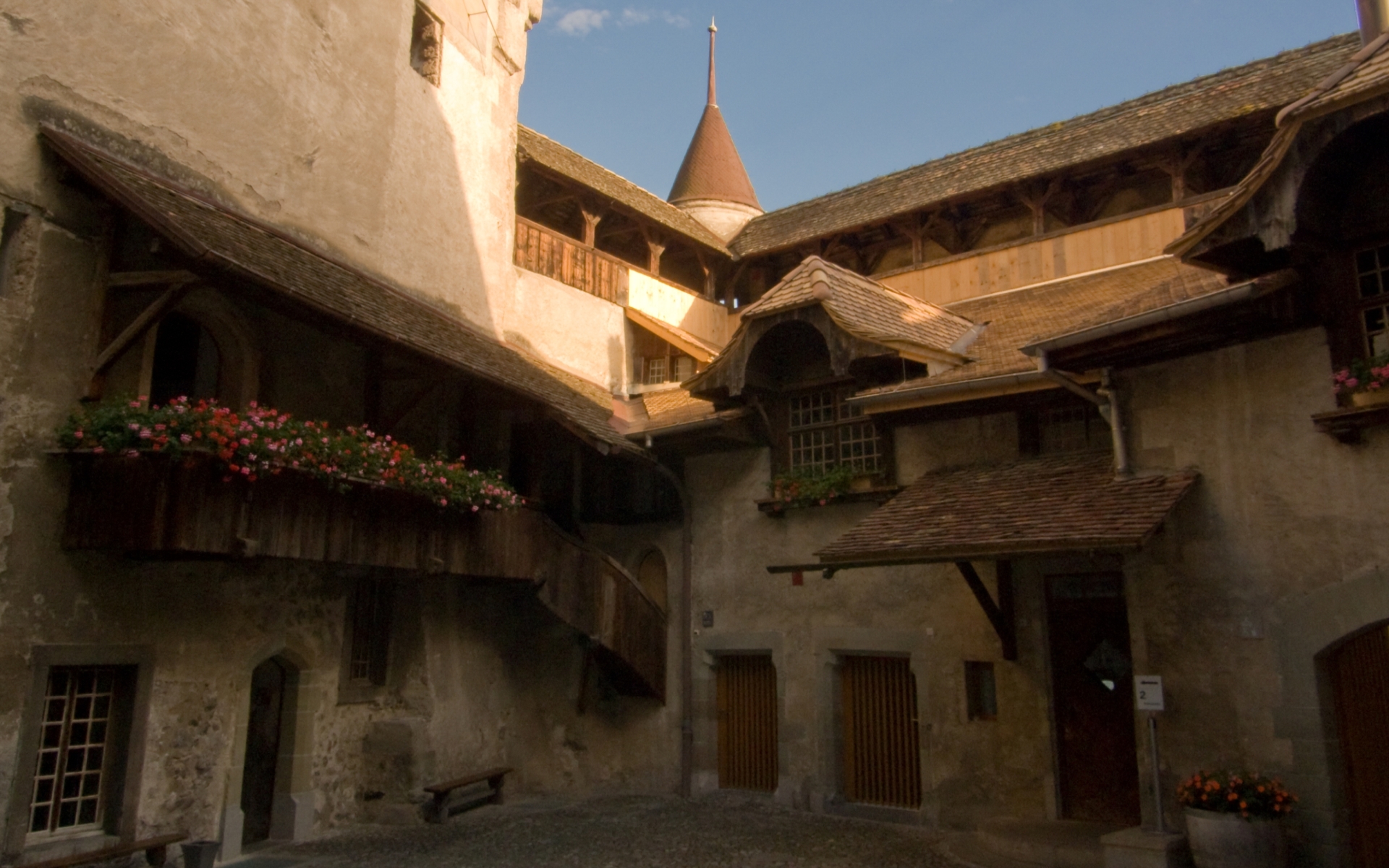 1486589壁紙のダウンロードマンメイド, シヨン城, スイス, ヴェトー-スクリーンセーバーと写真を無料で