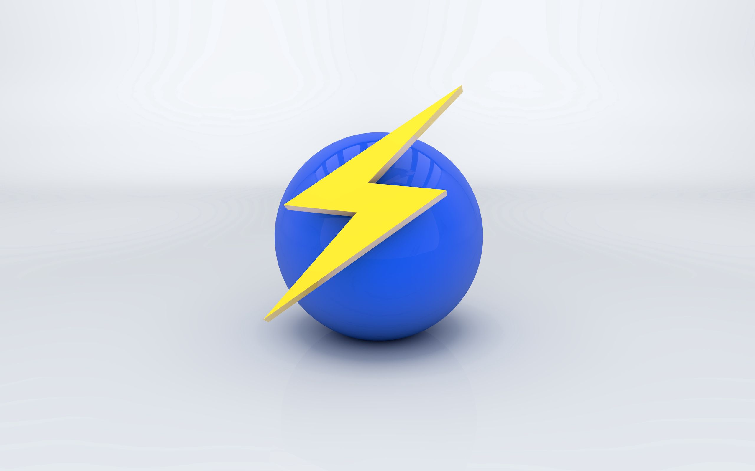 Free download wallpaper Arrow, Ball, Sign, Lightning, 3D on your PC desktop