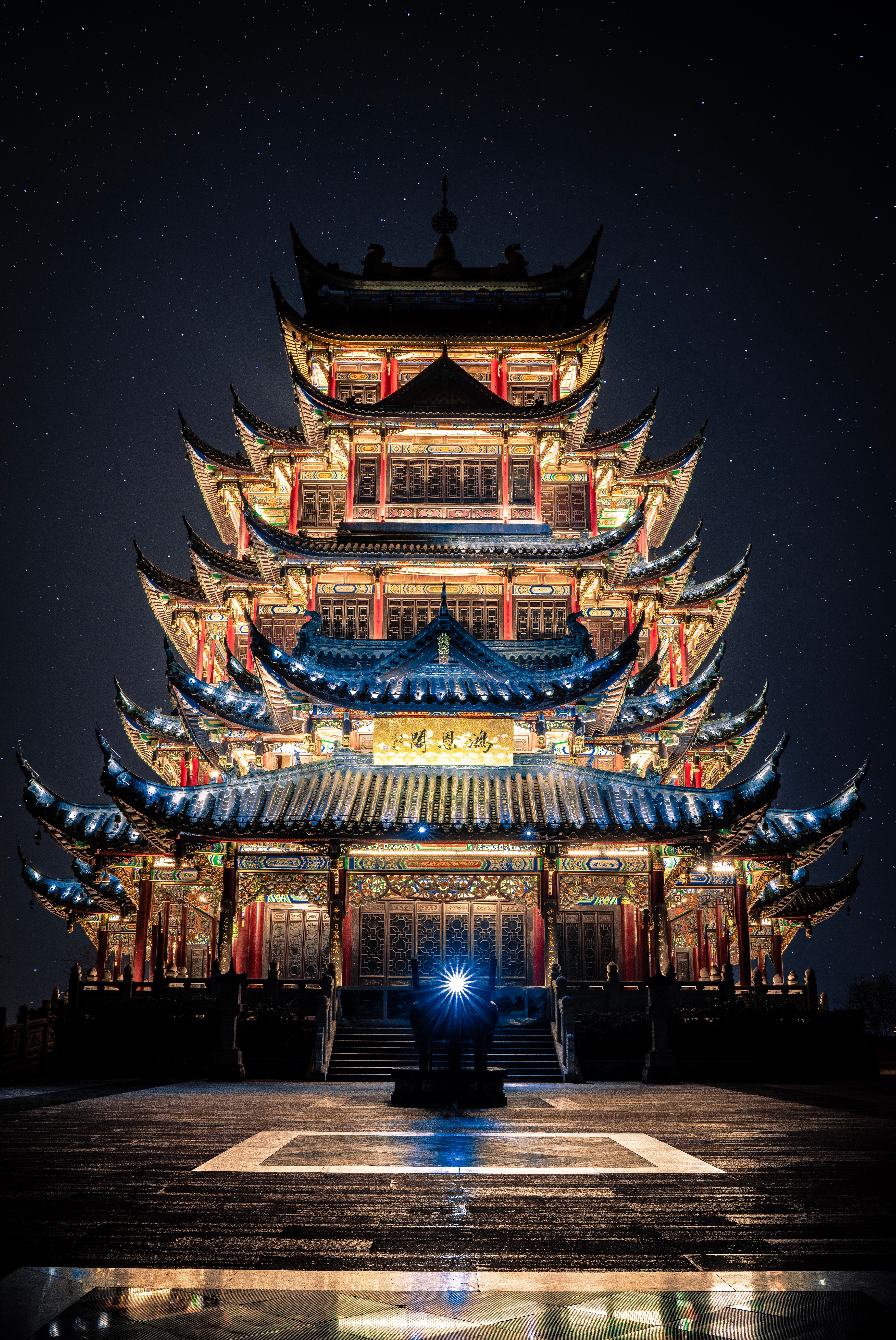 Horizontal Wallpaper oriental, building, cities, architecture, pagoda, facade, temple