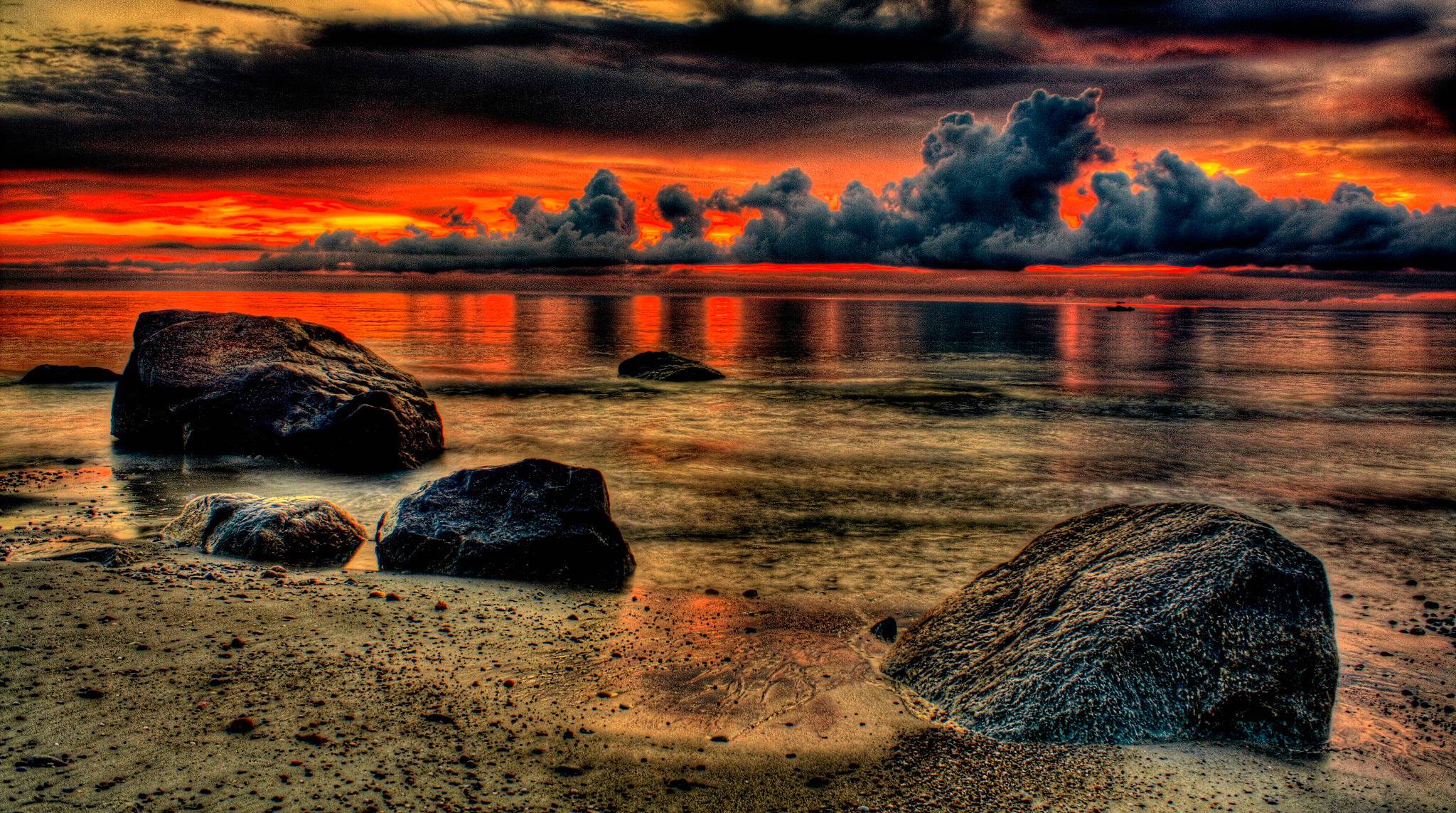 Téléchargez gratuitement l'image Coucher De Soleil, Océan, La Nature, Terre/nature, Imagerie À Grande Gamme Dynamique sur le bureau de votre PC