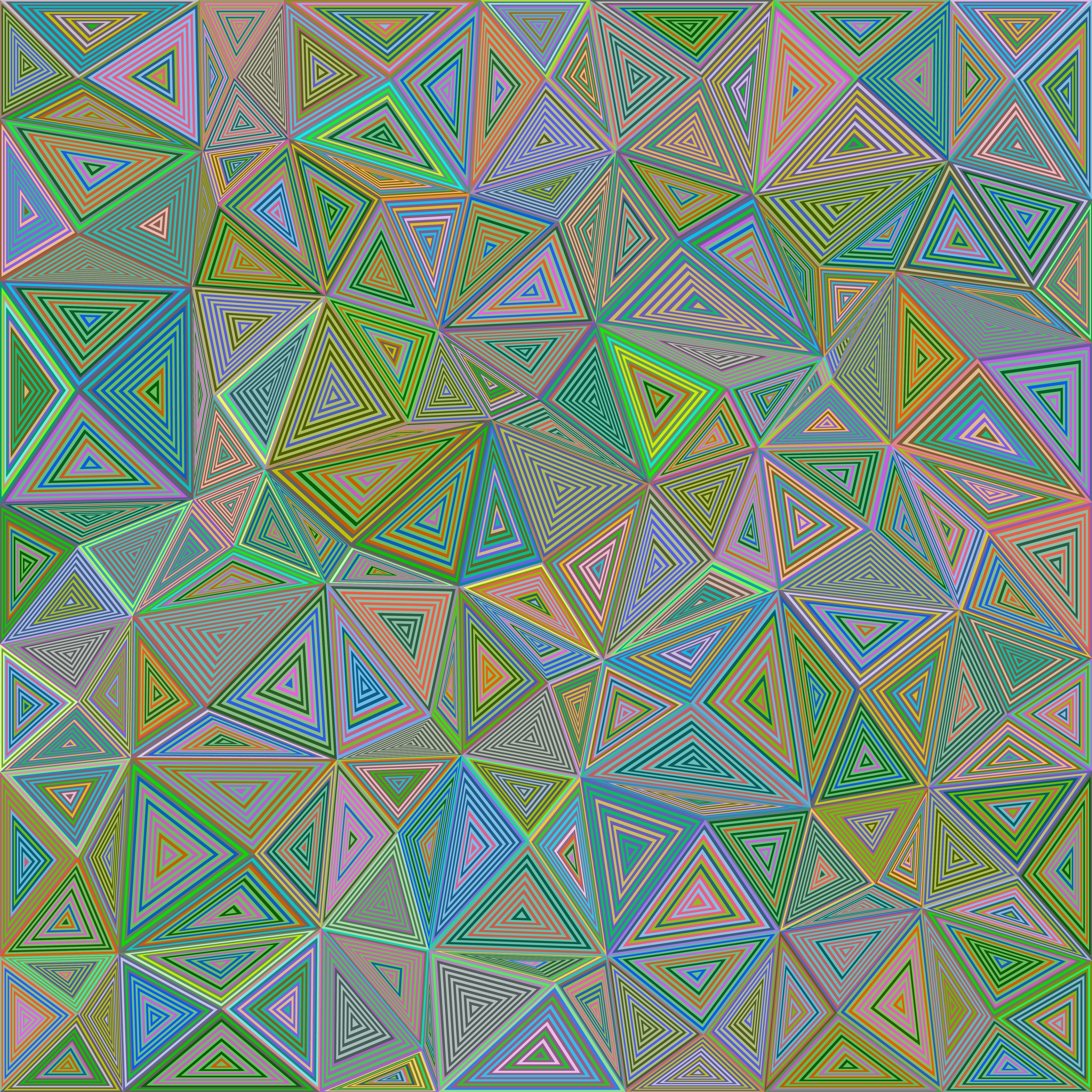 illusion, 3d, geometric, triangle, polygon phone wallpaper