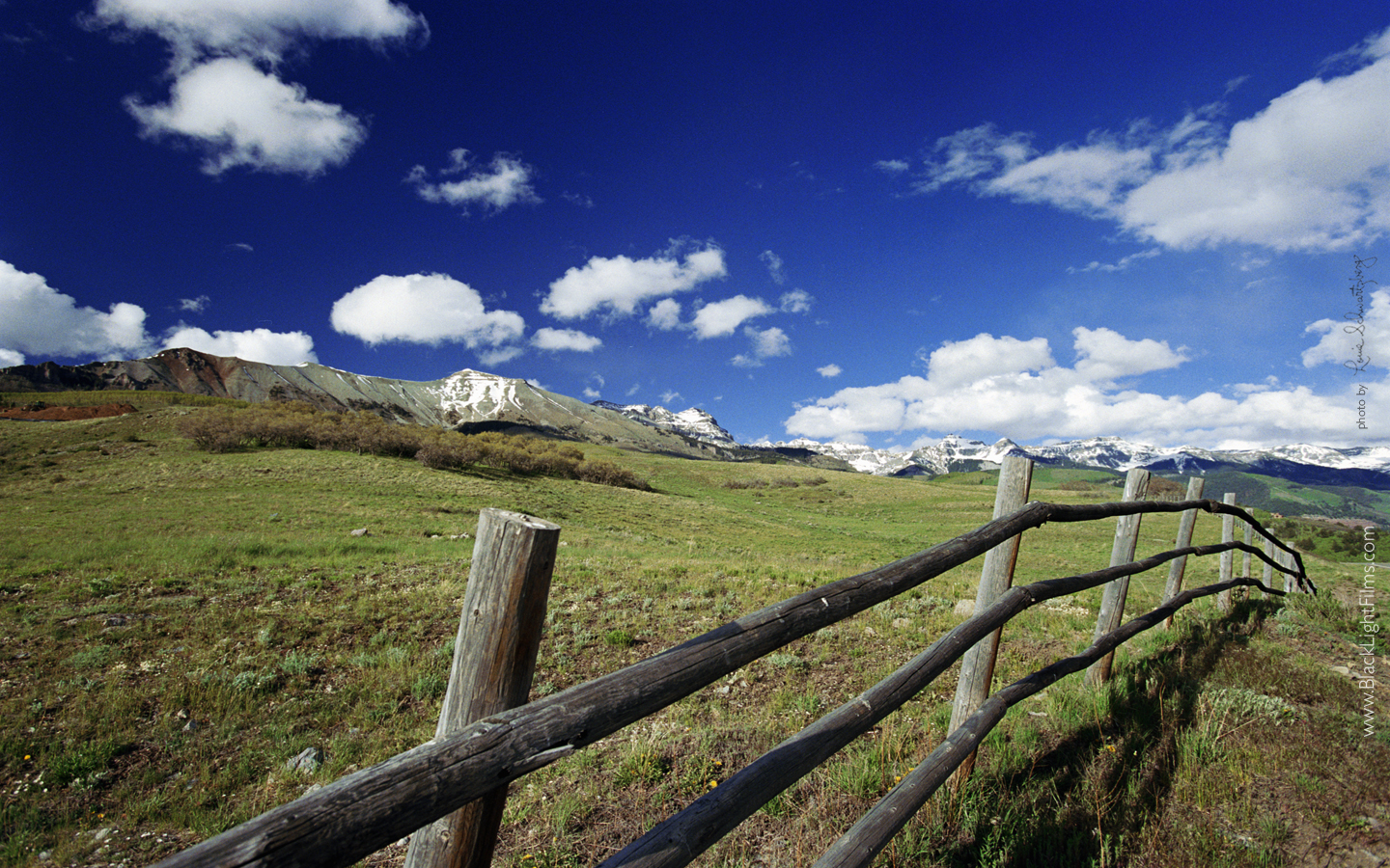 man made, fence, landscape, mountain