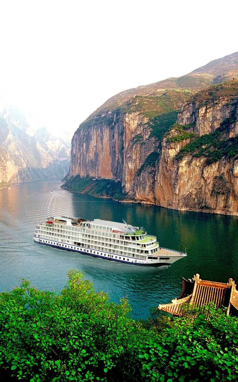 Download mobile wallpaper Nature, Ship, River, Cruise Ship, Vehicles, Cruise Ships for free.