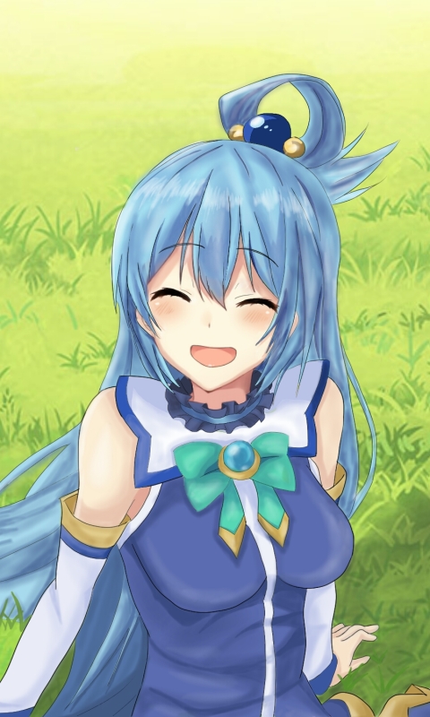 Baixar papel de parede para celular de Anime, Sorriso, Cabelo Azul, Konosuba: As Bençãos De Deus Neste Mundo Maravilhoso, Aqua (Konosuba), Konosuba gratuito.