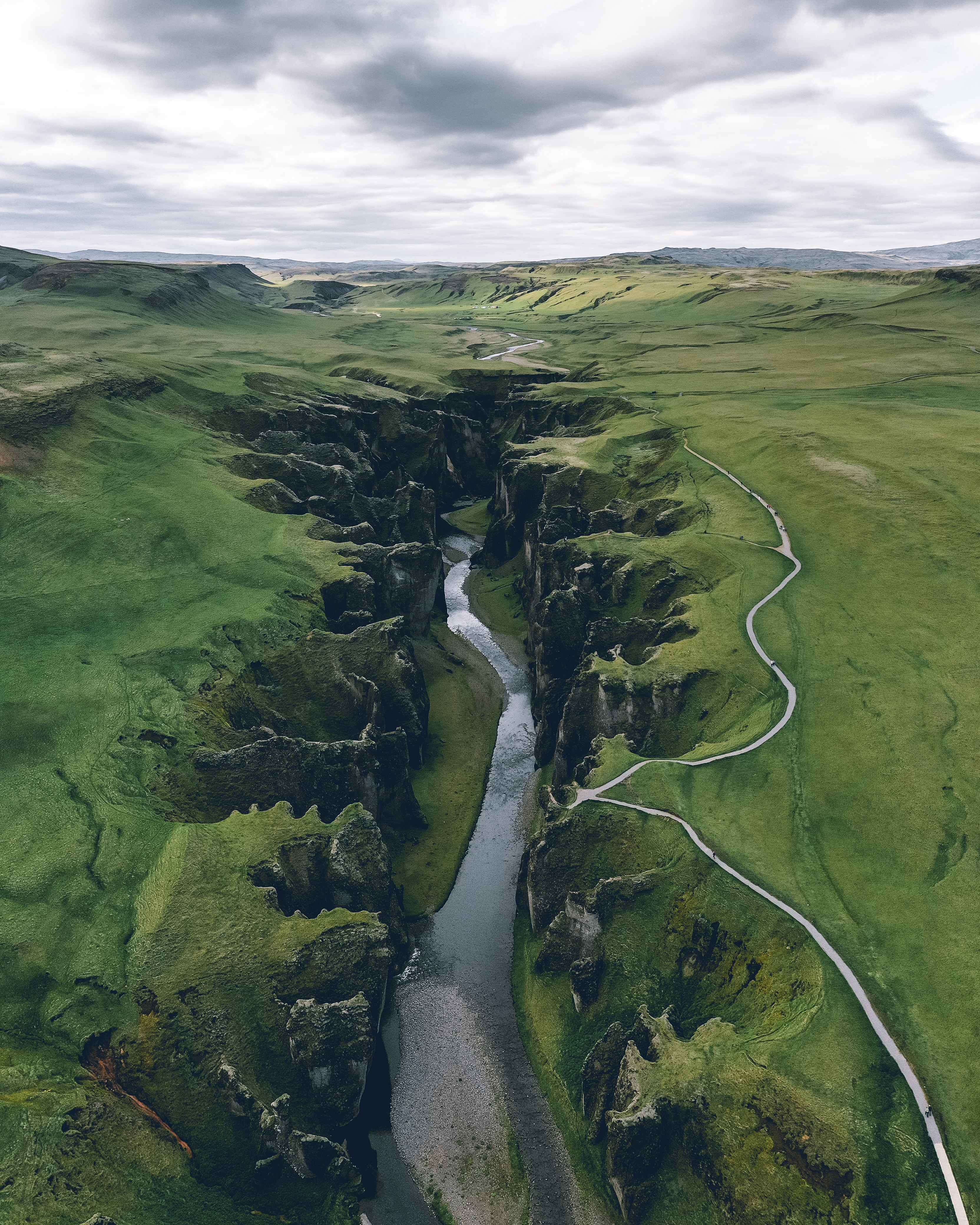 Download mobile wallpaper View From Above, Nature, Rivers, Canyon, Landscape for free.