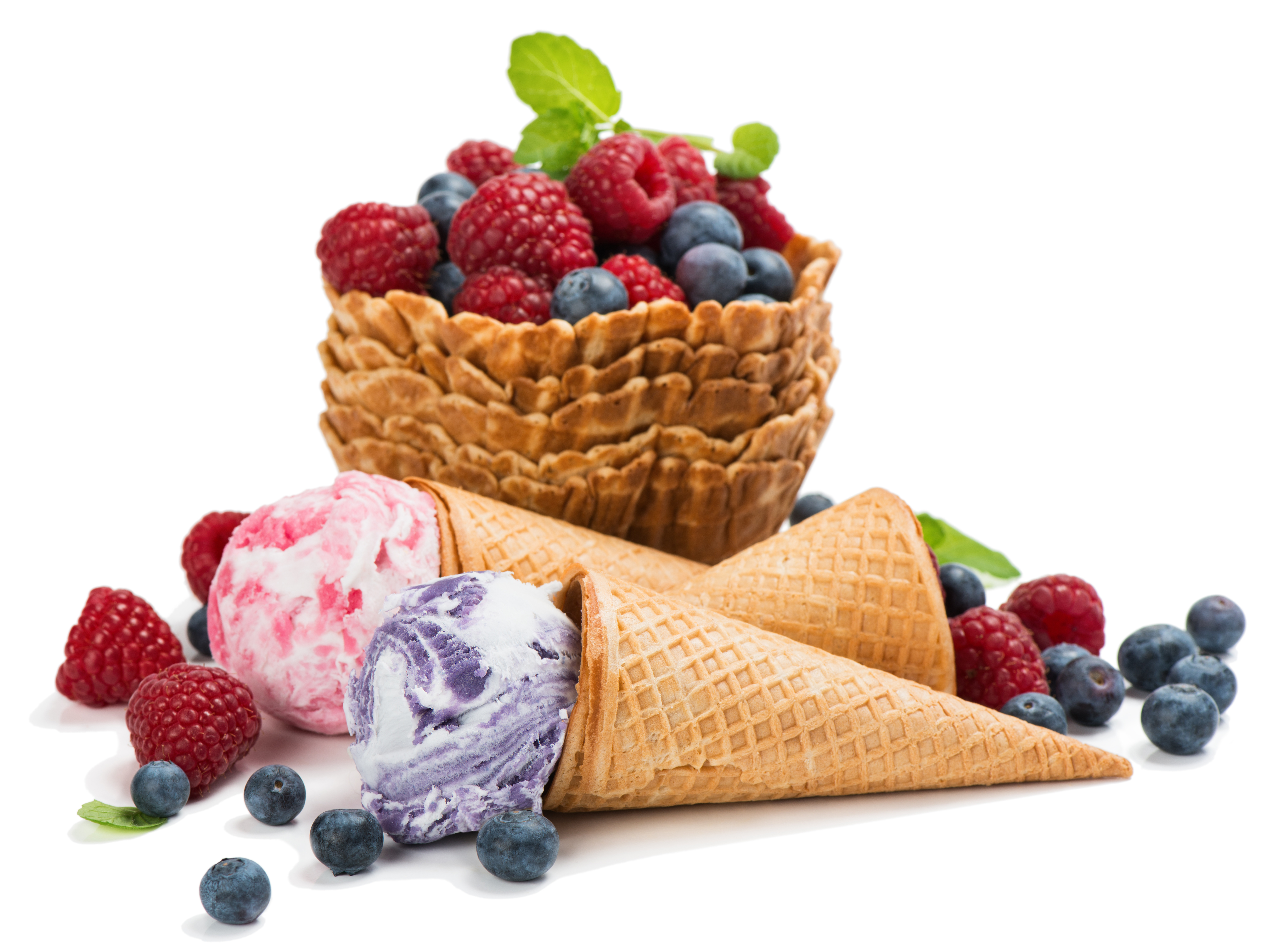 Free download wallpaper Food, Blueberry, Raspberry, Ice Cream, Still Life, Berry, Fruit, Waffle Cone on your PC desktop
