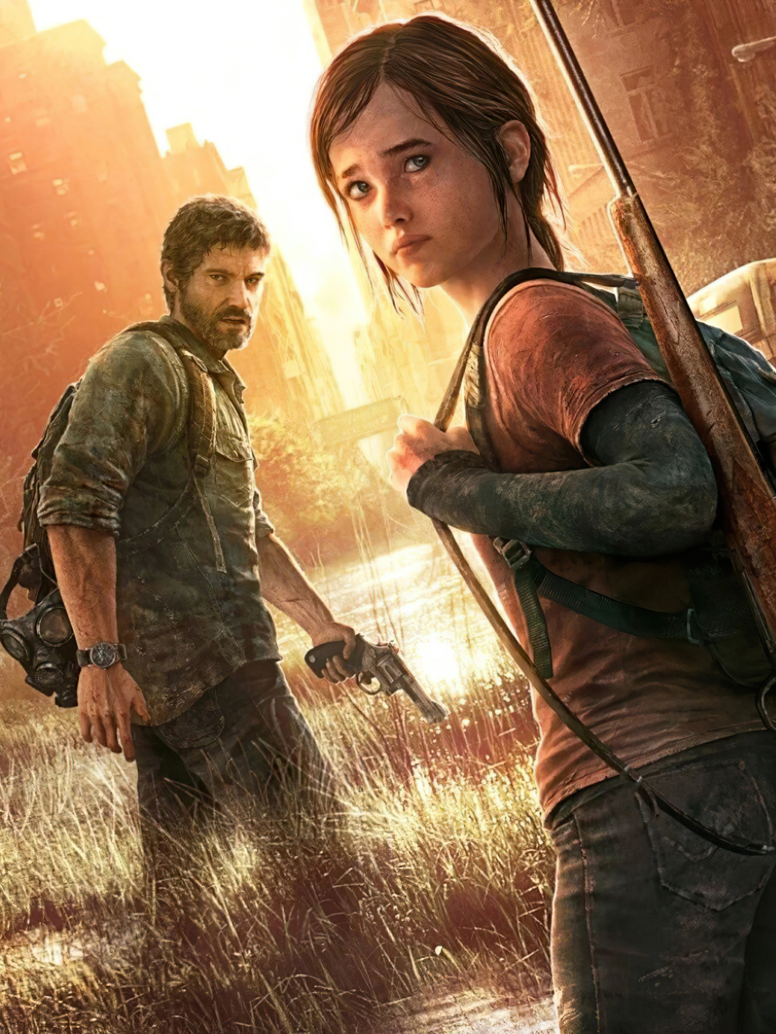 Handy-Wallpaper Computerspiele, The Last Of Us, Ellie (Der Letzte Von Uns), Joel (Der Letzte Von Uns) kostenlos herunterladen.