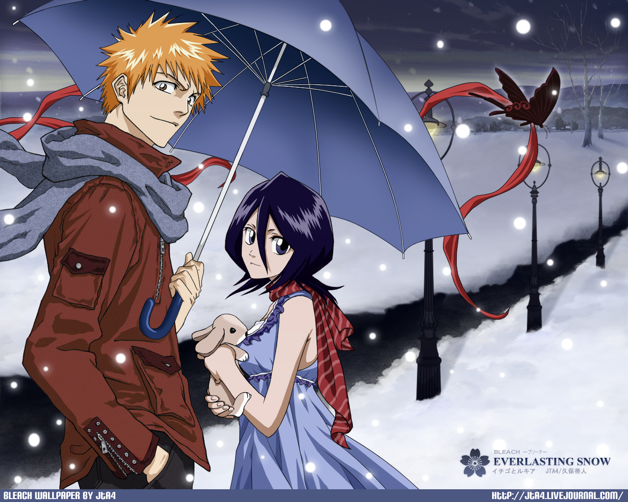 Download mobile wallpaper Rukia Kuchiki, Bleach, Ichigo Kurosaki, Anime for free.