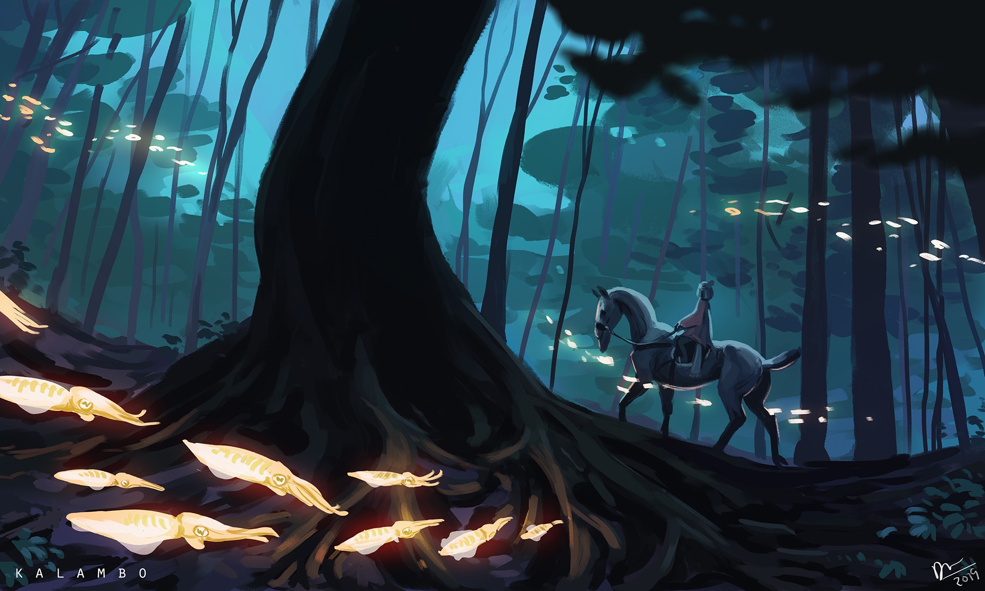 Laden Sie das Wald, Animes-Bild kostenlos auf Ihren PC-Desktop herunter