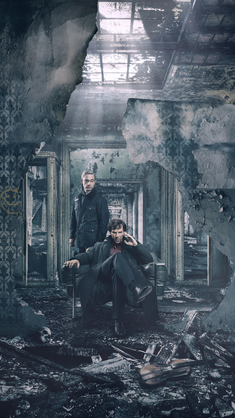 Descarga gratuita de fondo de pantalla para móvil de Sherlock, Benedict Cumberbatch, Series De Televisión, Sherlock Holmes.
