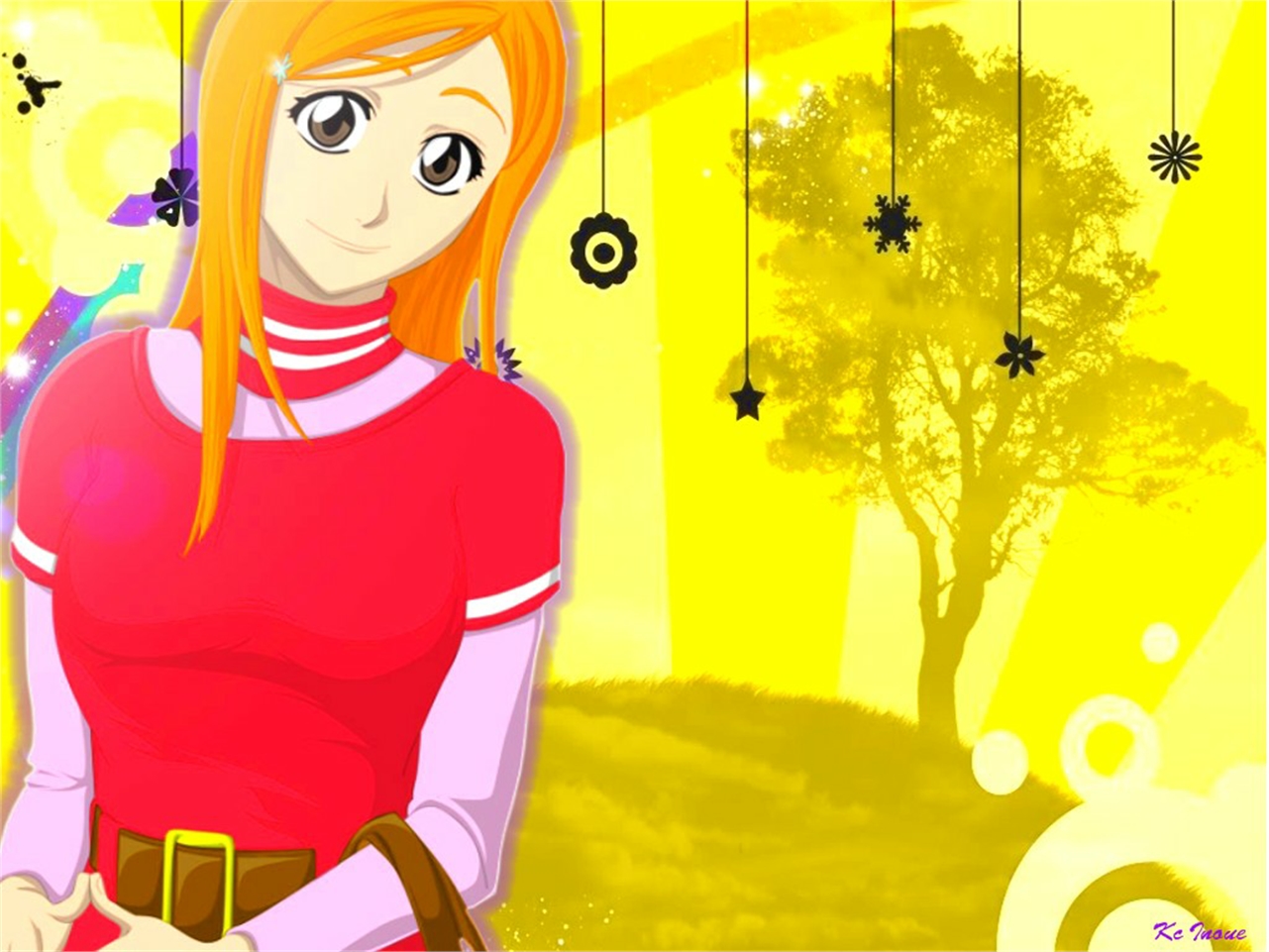 Handy-Wallpaper Bleach, Animes, Orihime Inoue kostenlos herunterladen.