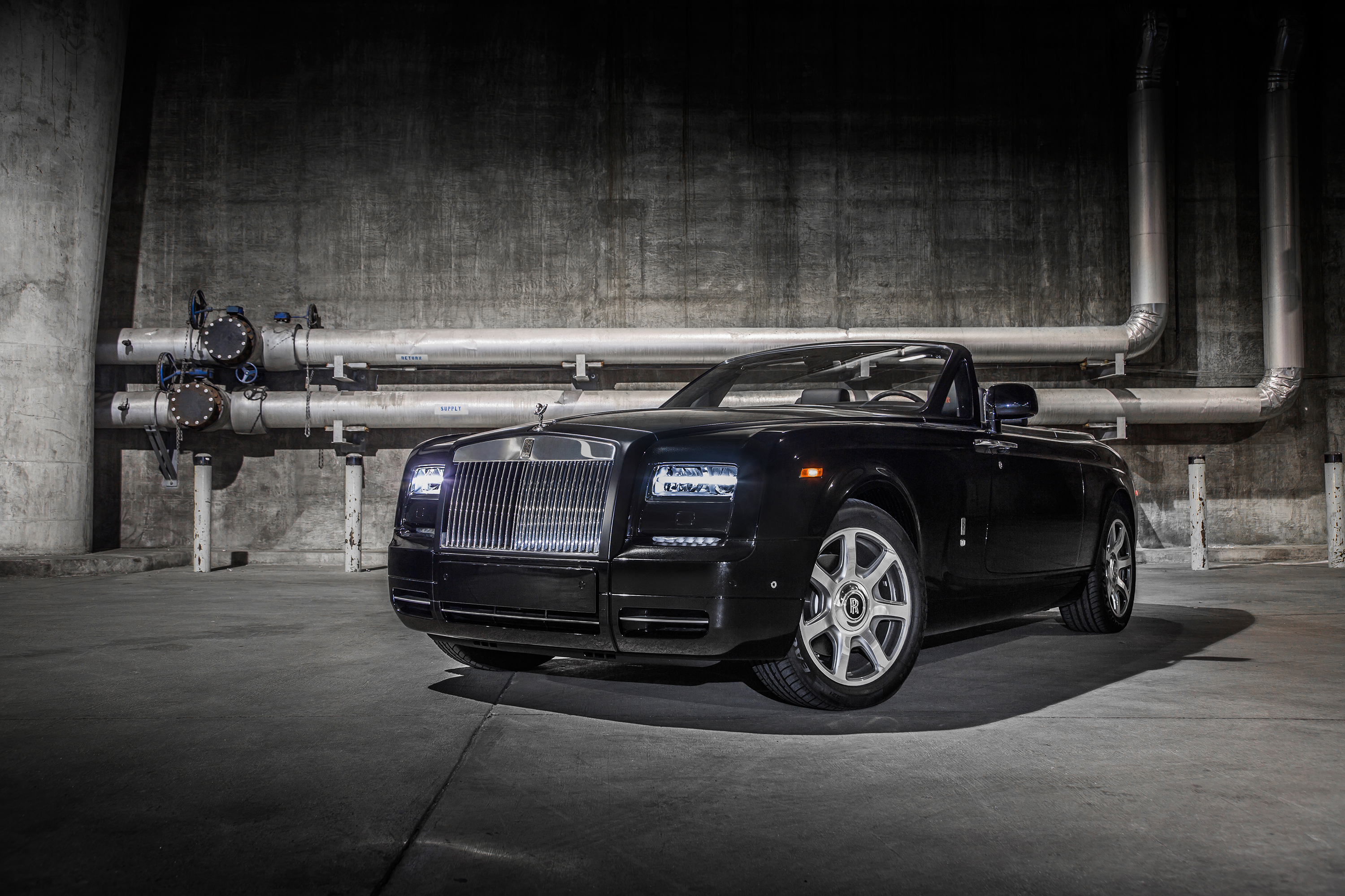 rolls royce phantom, vehicles, black car, car, rolls royce