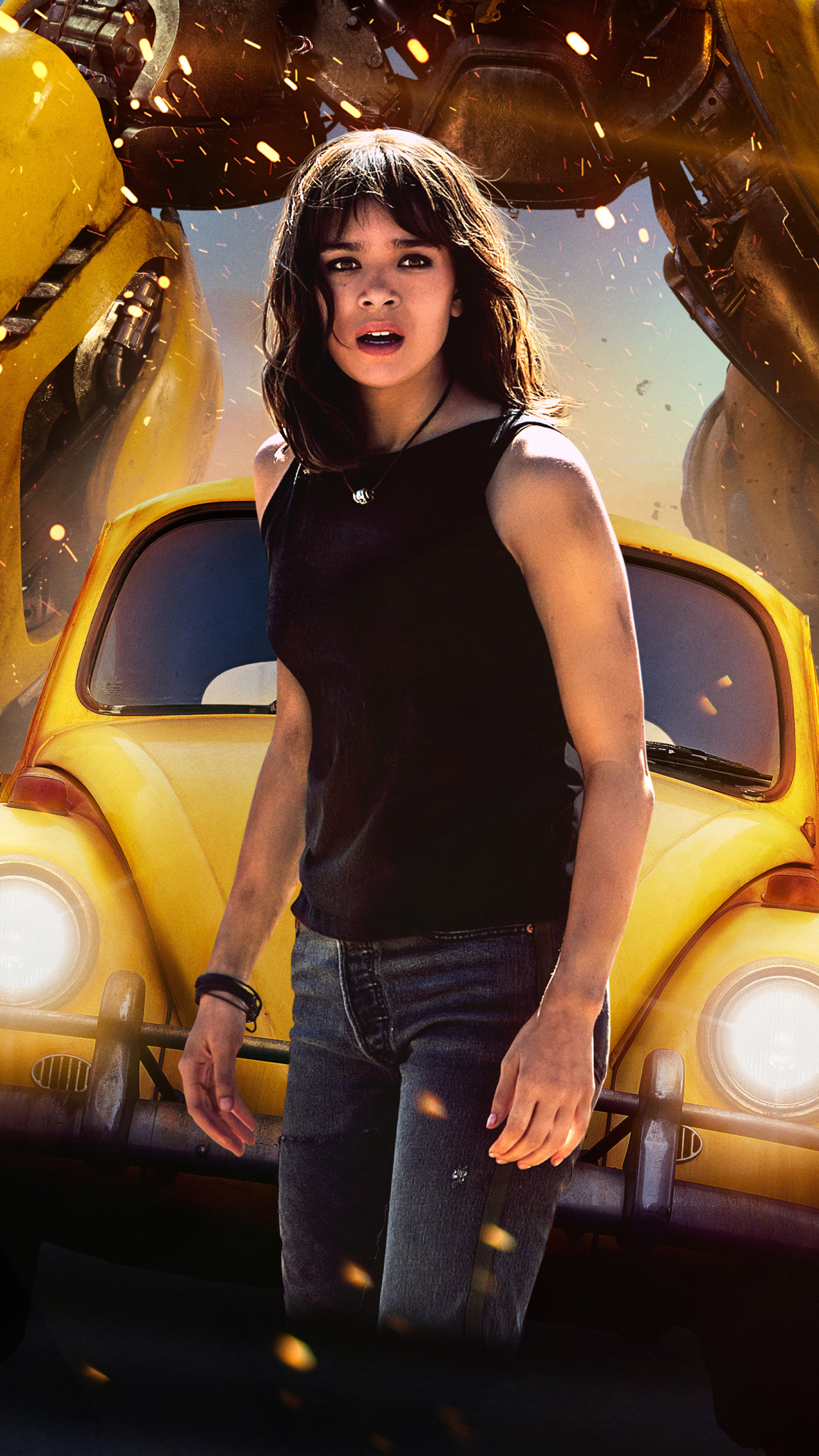 Download mobile wallpaper Bumblebee, Movie, Hailee Steinfeld for free.
